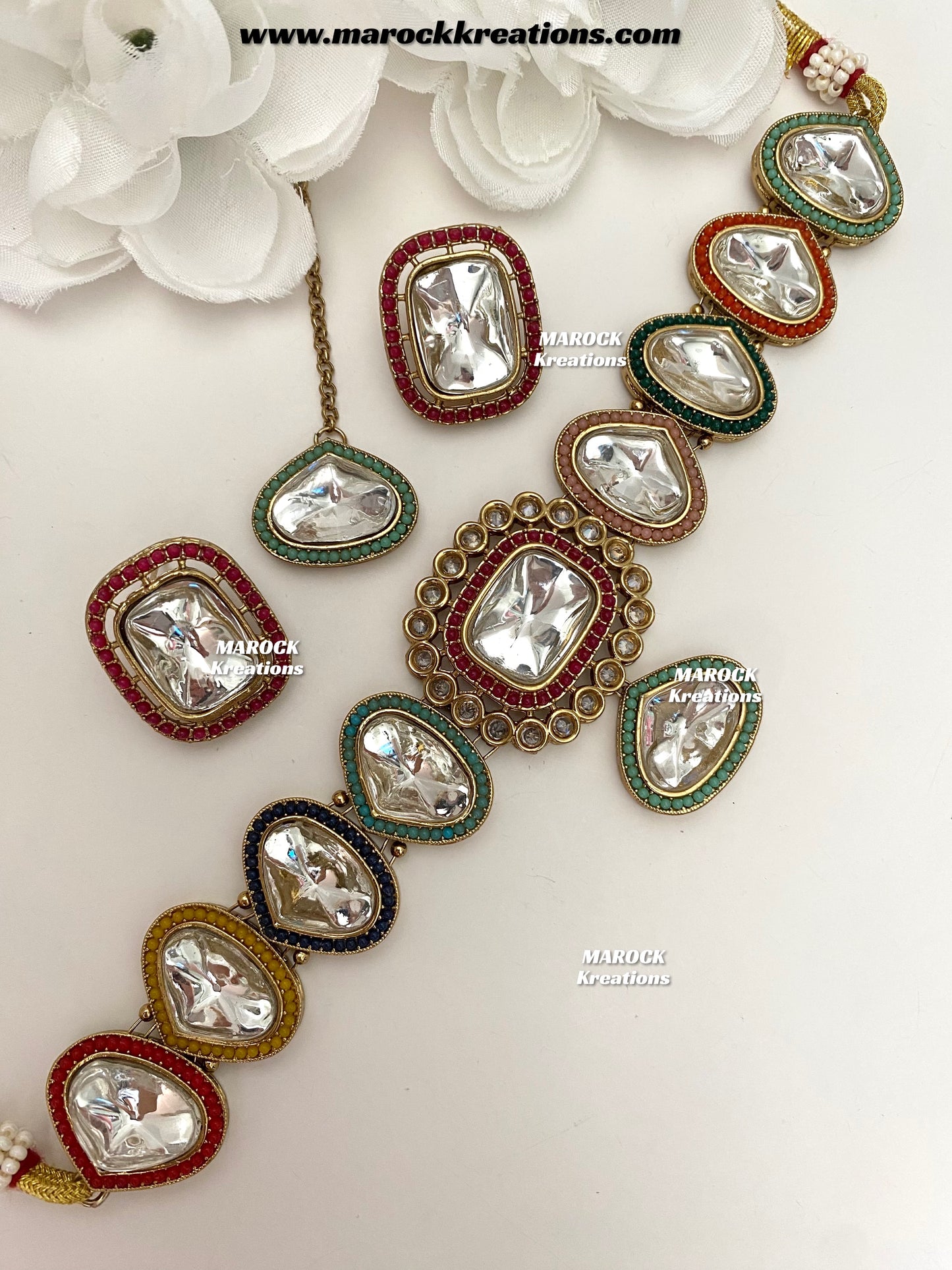 Ira Premium Quality Kundan statement choker set