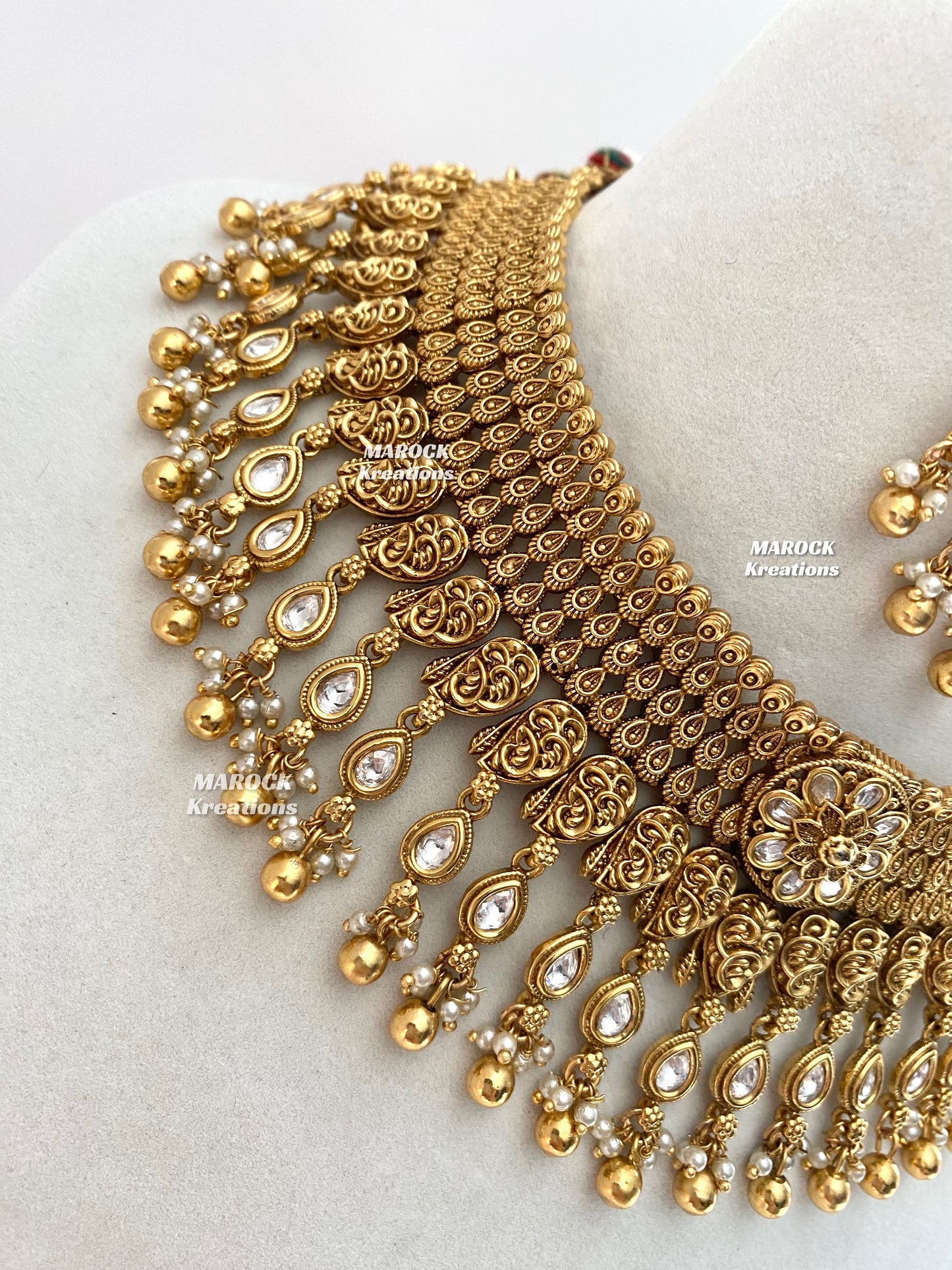 Ramona Premium Quality Gold plated Kundan exclusive Necklace set