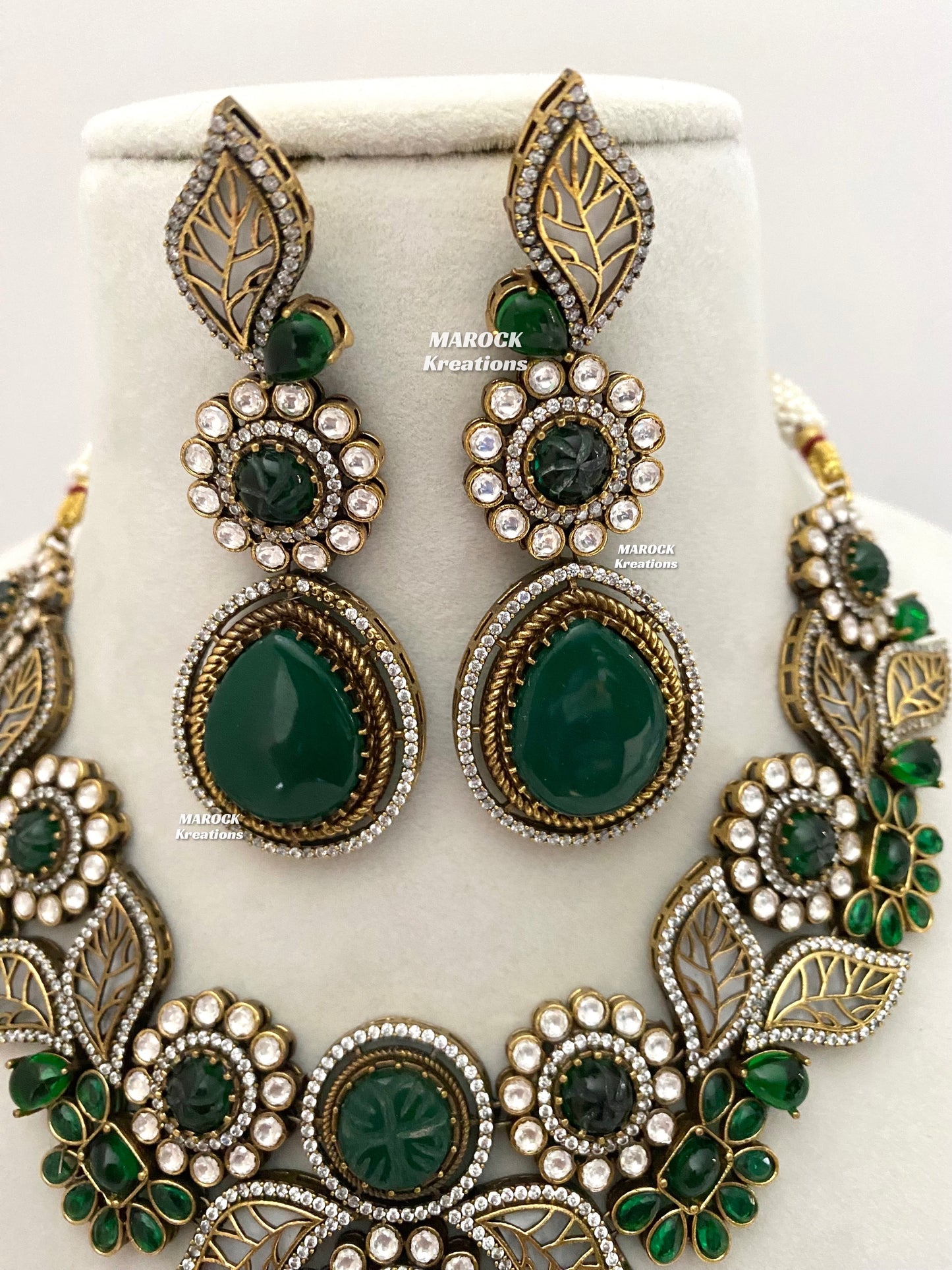 Angela Sabyasachi inspired Premium Quality Moissanite Kundan Necklace set