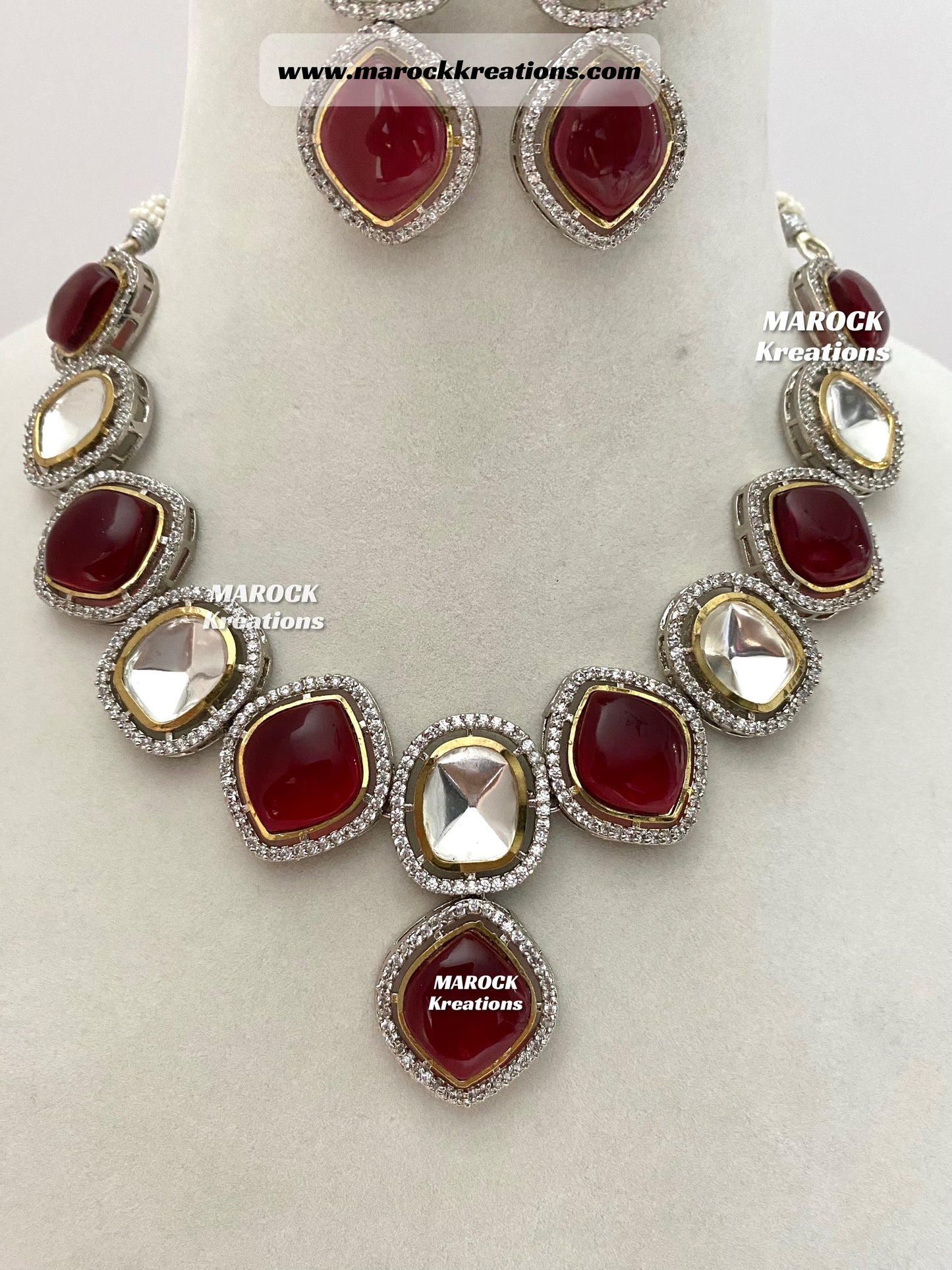 Premium Quality uncut Kundan Necklace set