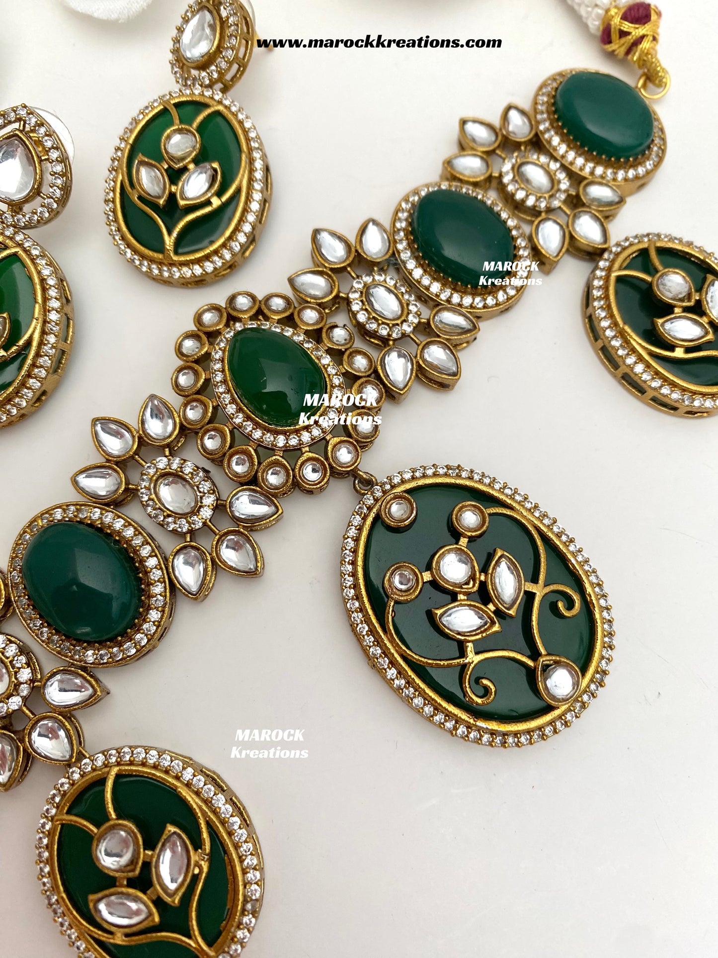 Lija Sabyasachi inspired Premium Quality Moissanite Kundan Statement choker set