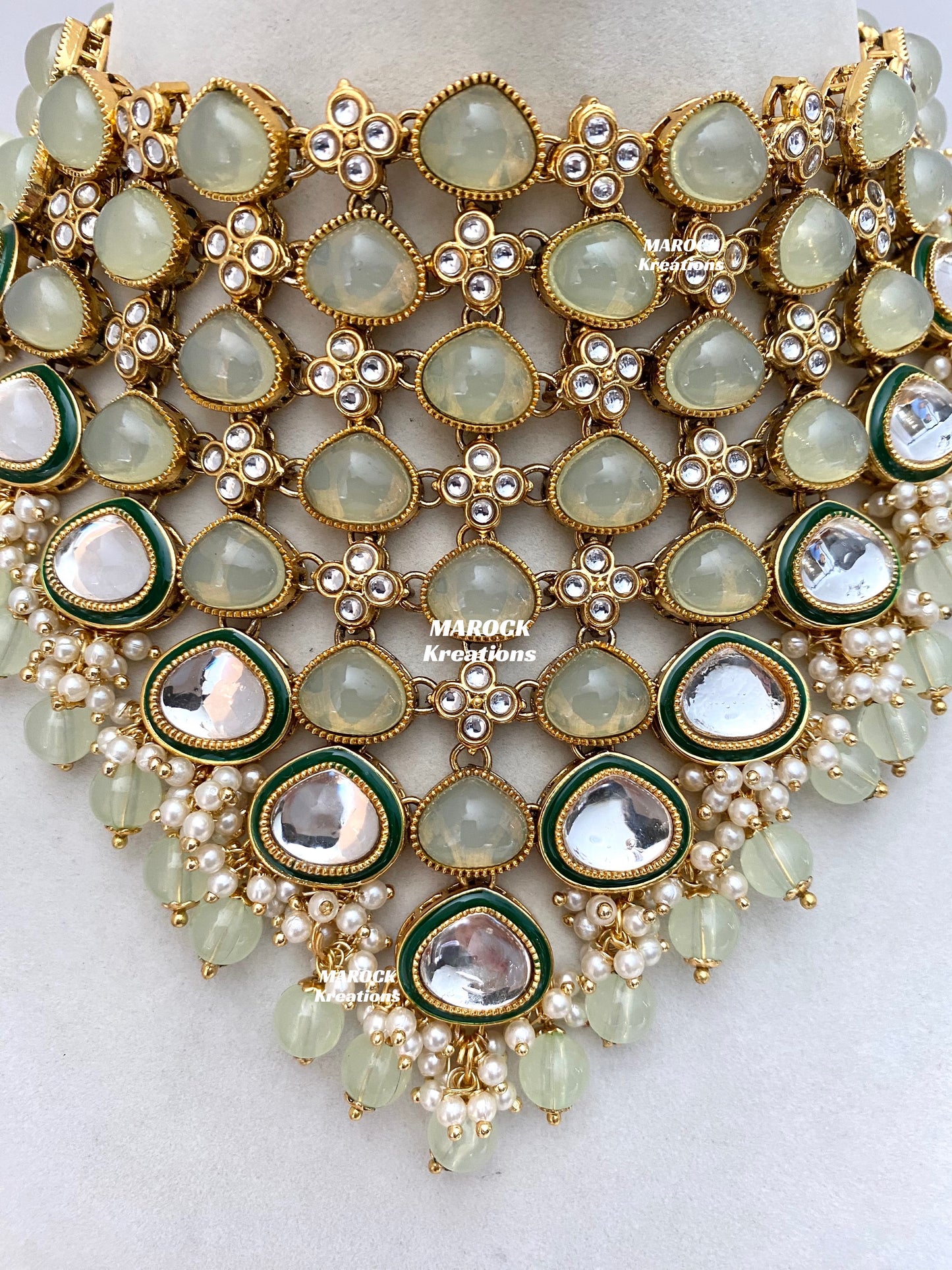 Connie Premium Quality Statement Kundan Necklace/Bridal set