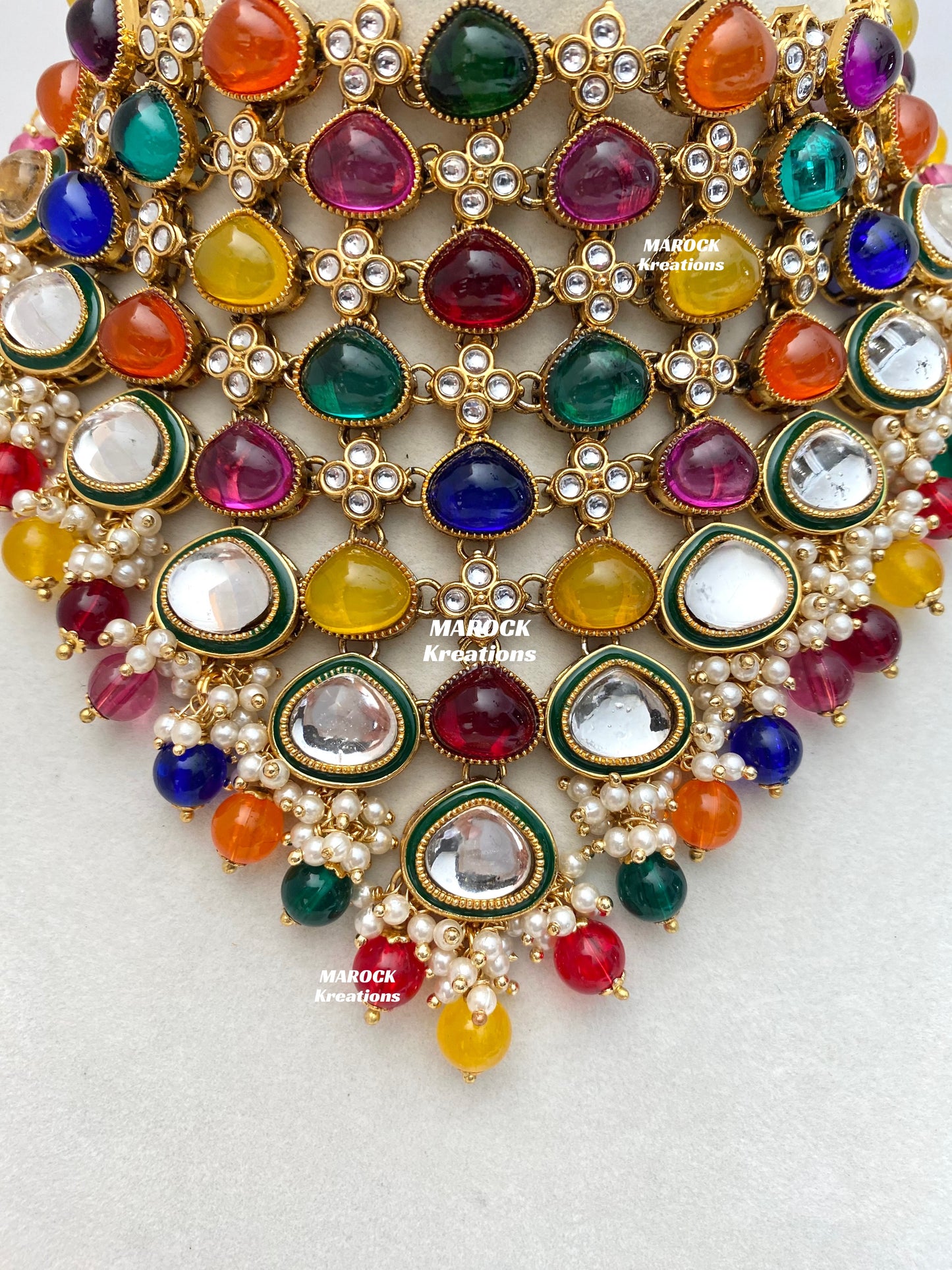 Connie Premium Quality Statement Kundan Necklace/Bridal set