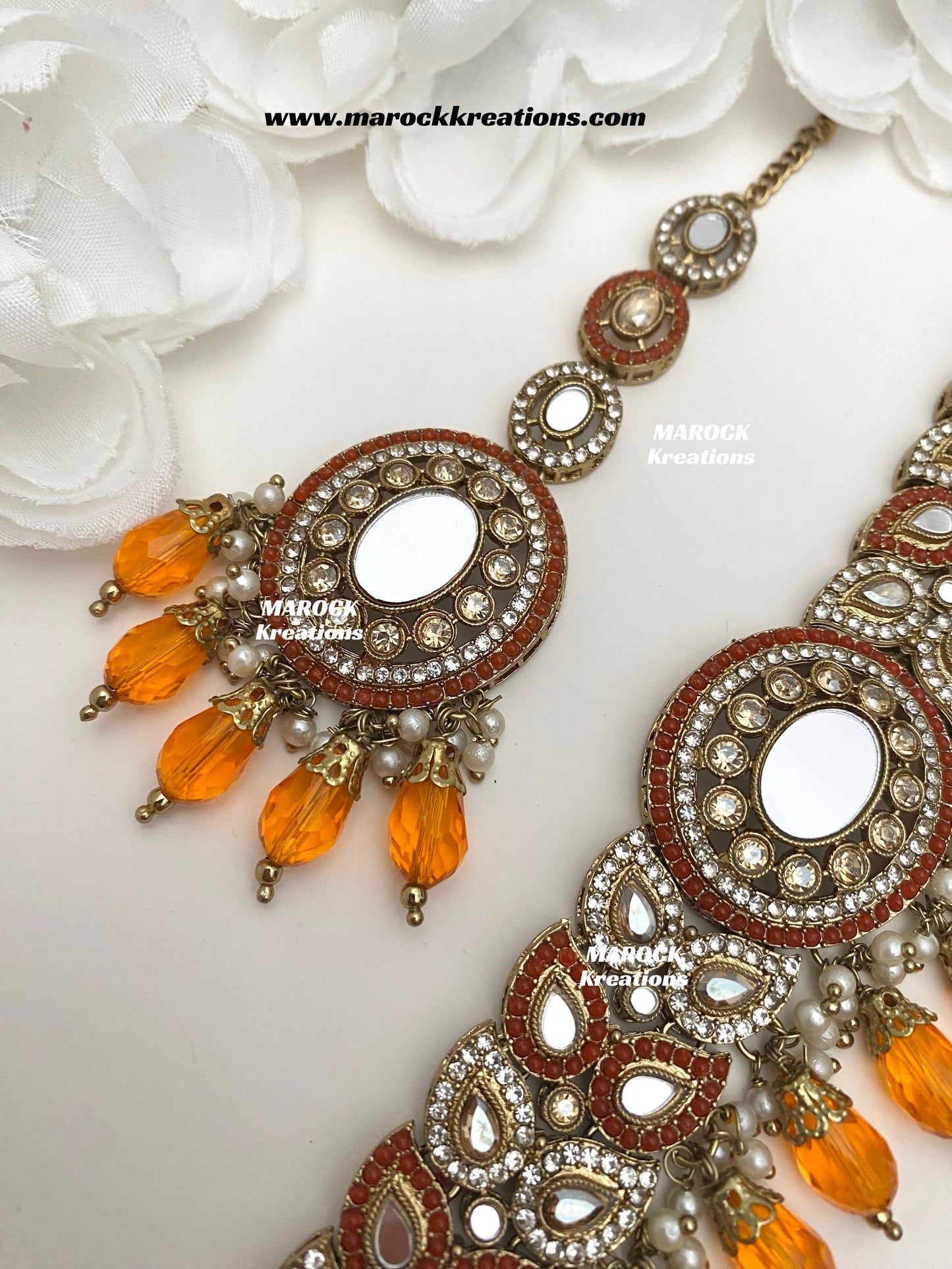 Resmin Premium Quality Mirror Choker set