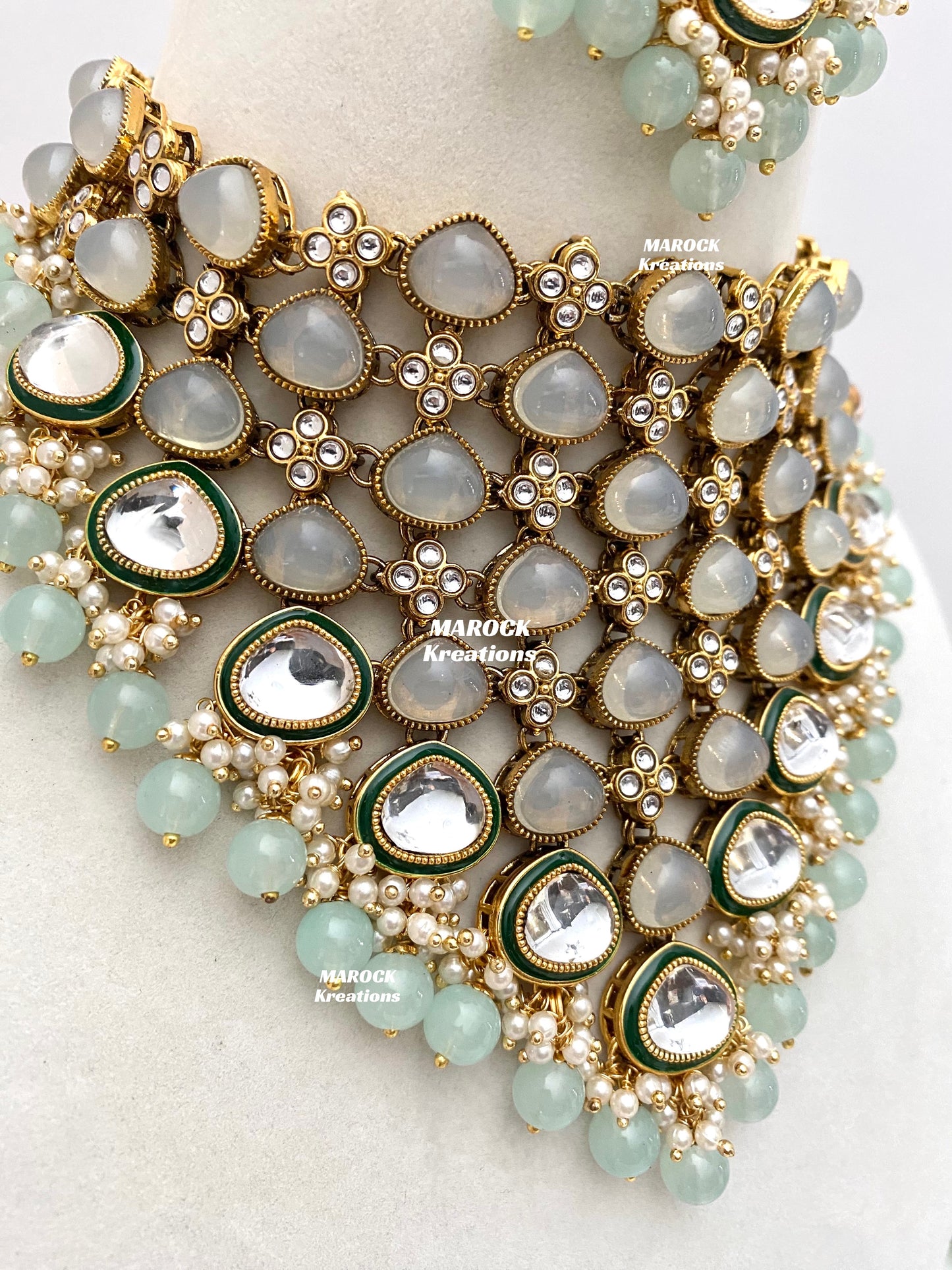 Connie Premium Quality Statement Kundan Necklace/Bridal set