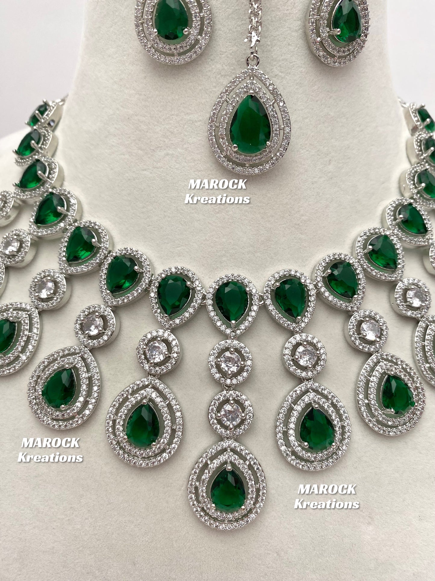 Soha American Diamond Necklace set