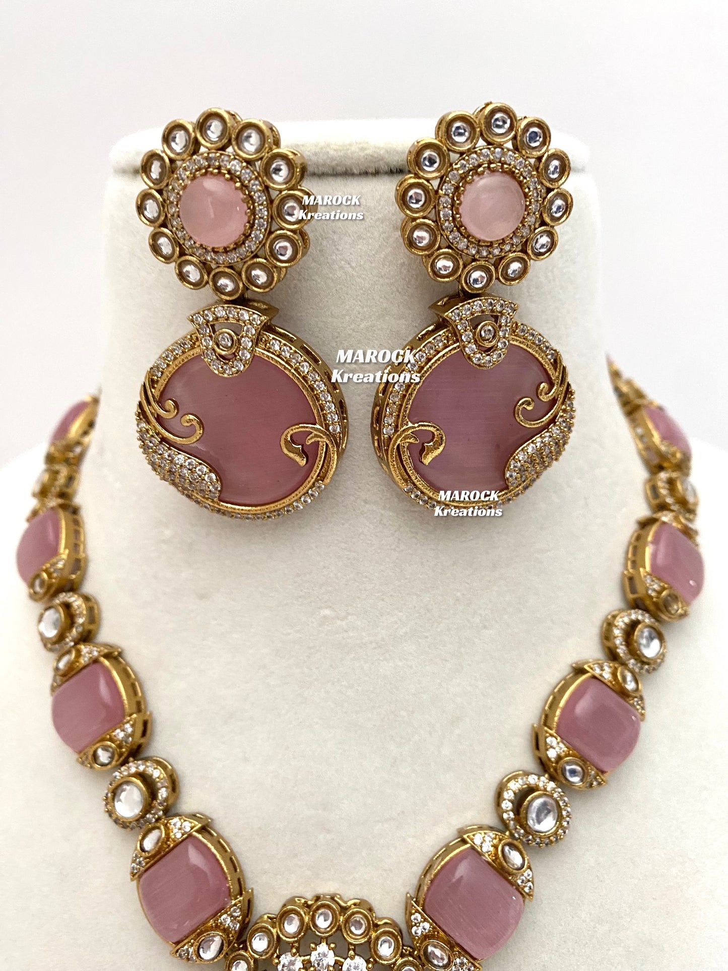 Haniya Sabyasachi inspired Premium Quality Moissanite Kundan Statement Necklace set