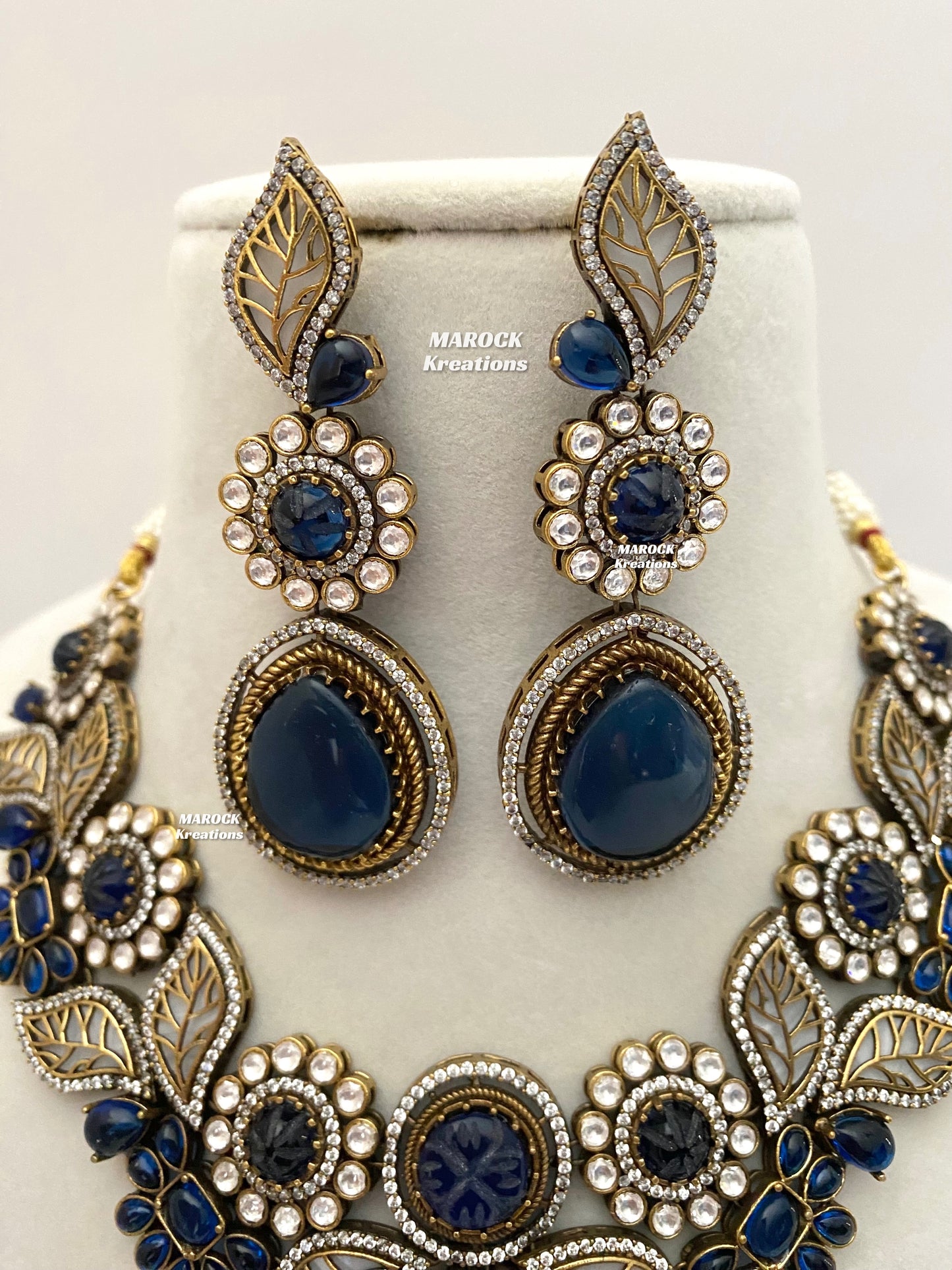 Angela Sabyasachi inspired Premium Quality Moissanite Kundan Necklace set