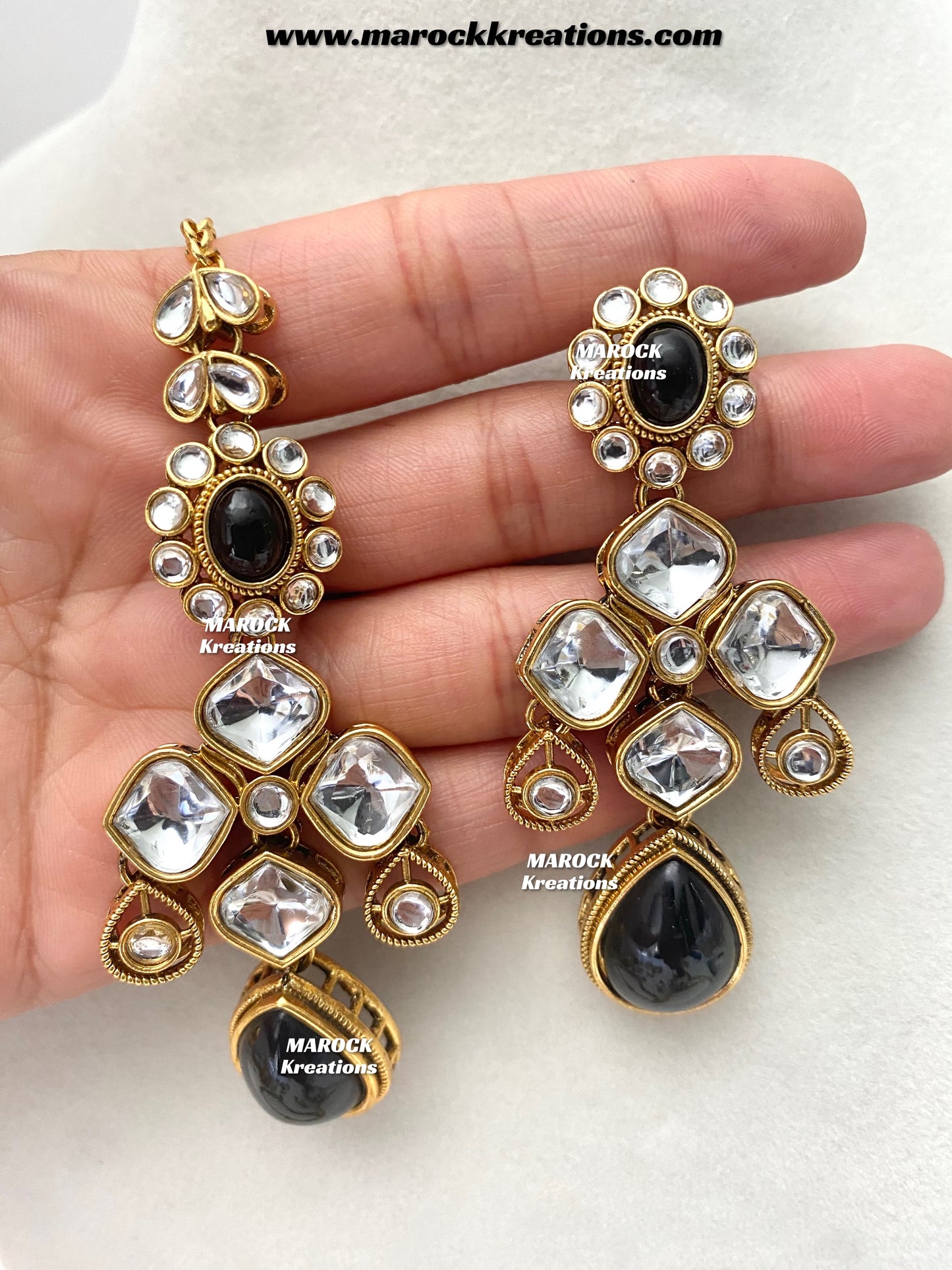 Romana Premium Quality Kundan Statement Necklace set