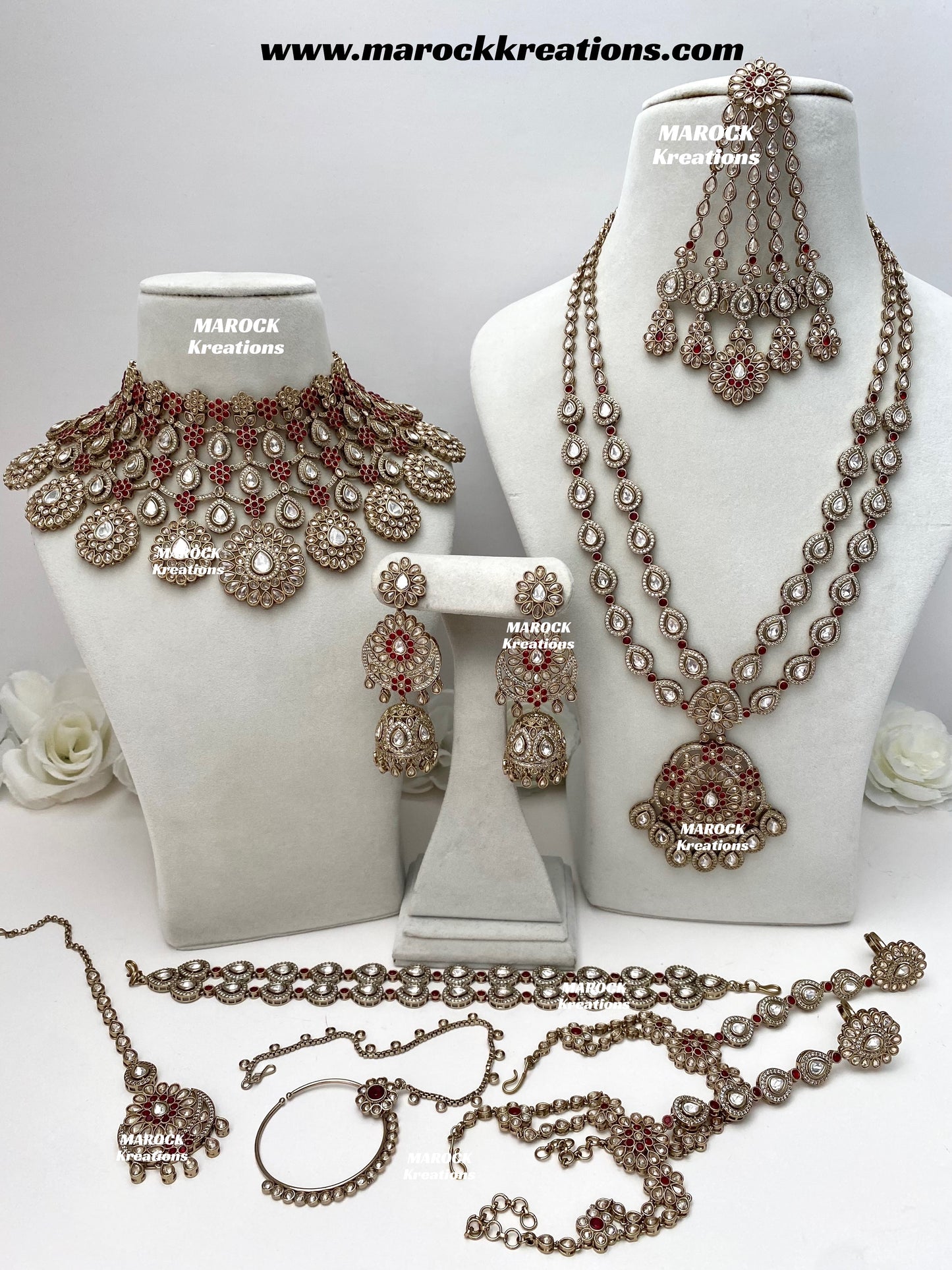 Premium Quality Moissanite Kundan Bridal set/bridal jewelry