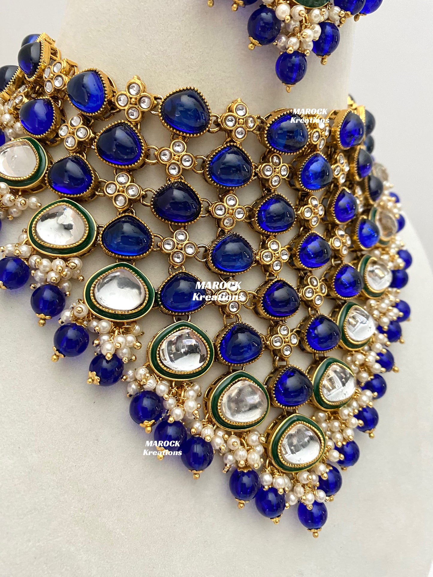 Connie Premium Quality Statement Kundan Necklace/Bridal set