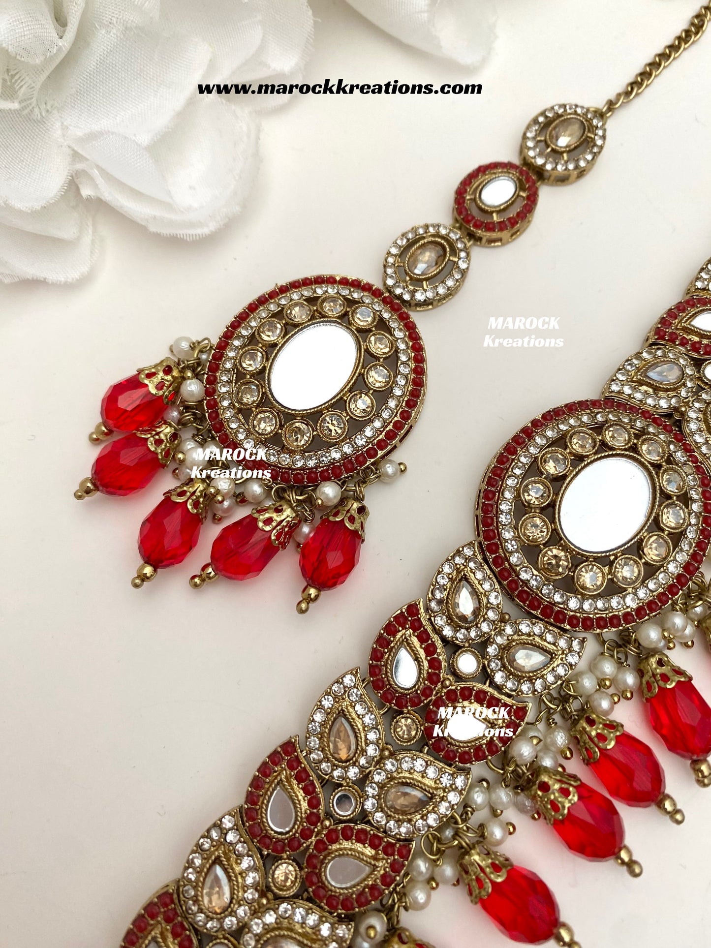 Resmin Premium Quality Mirror Choker set