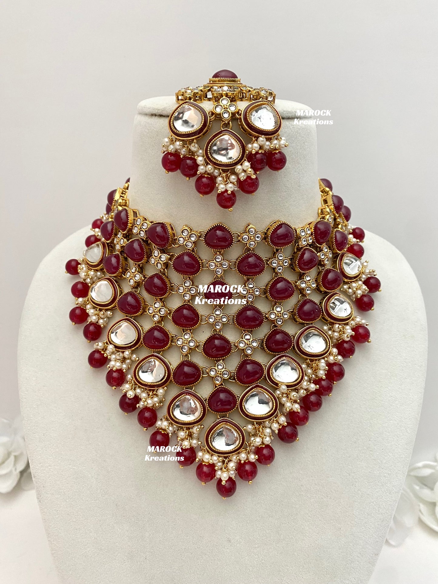 Connie Premium Quality Statement Kundan Necklace/Bridal set