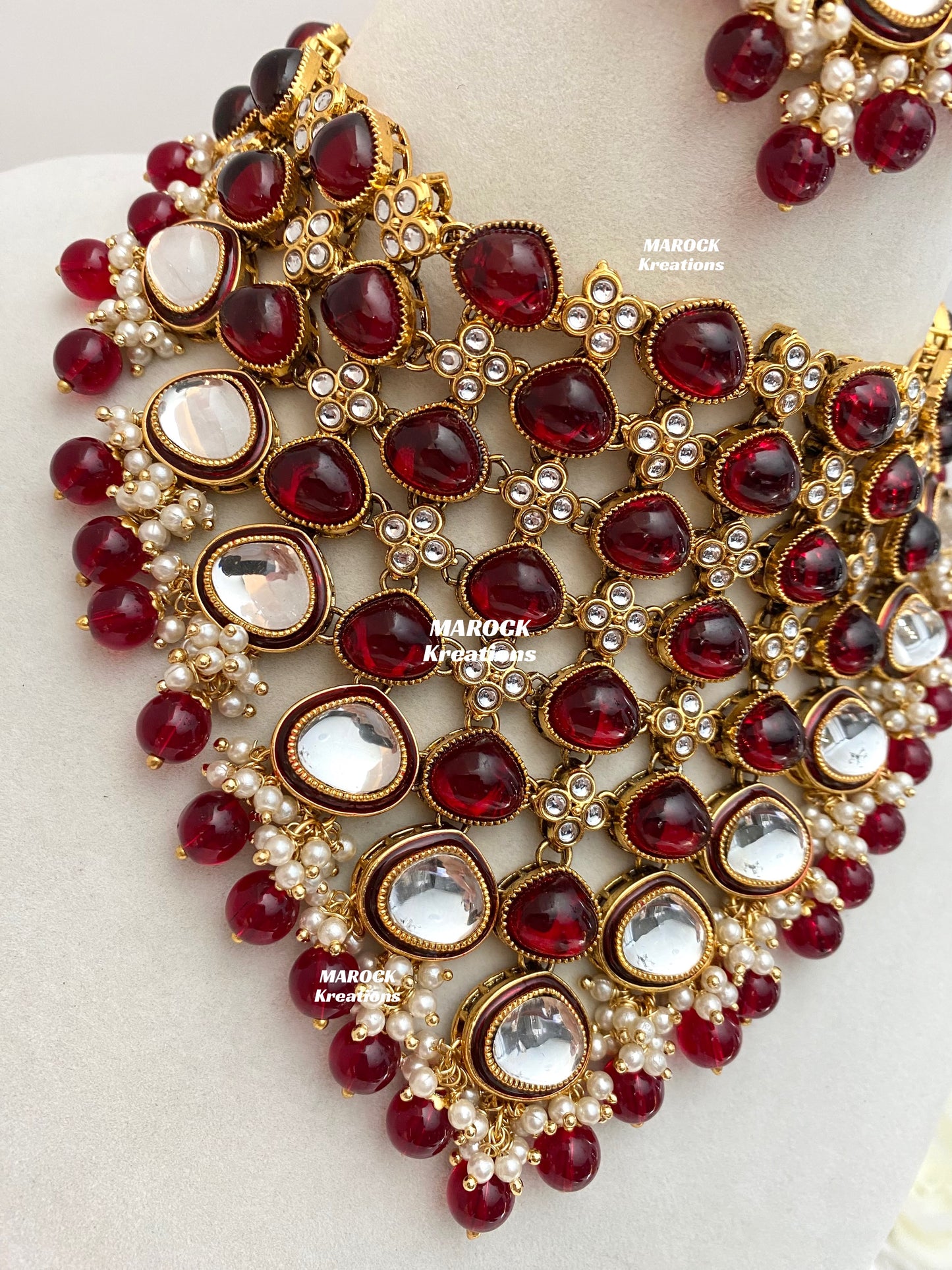 Connie Premium Quality Statement Kundan Necklace/Bridal set
