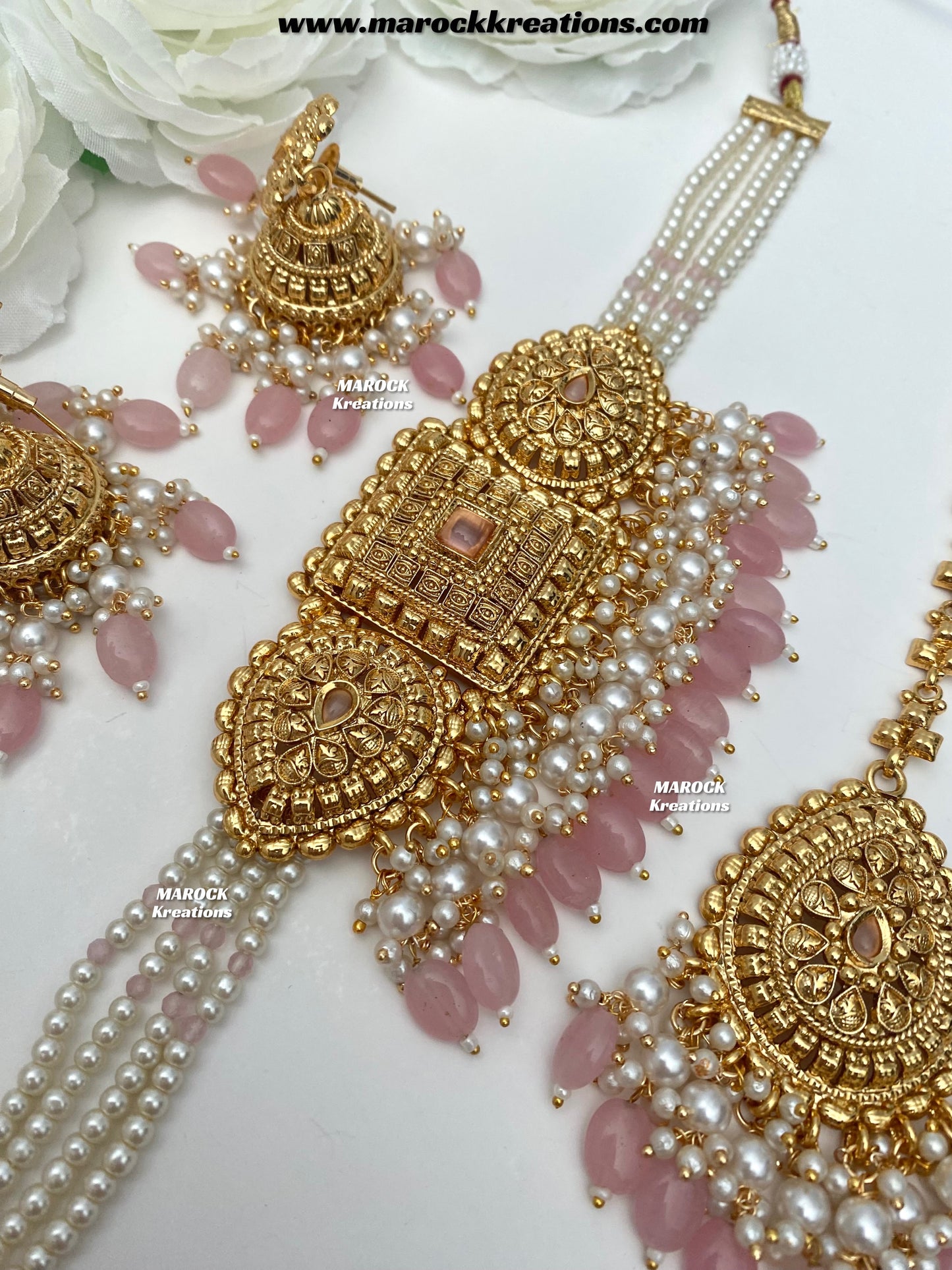 Asna Premium Quality Gold Plated statement choker set