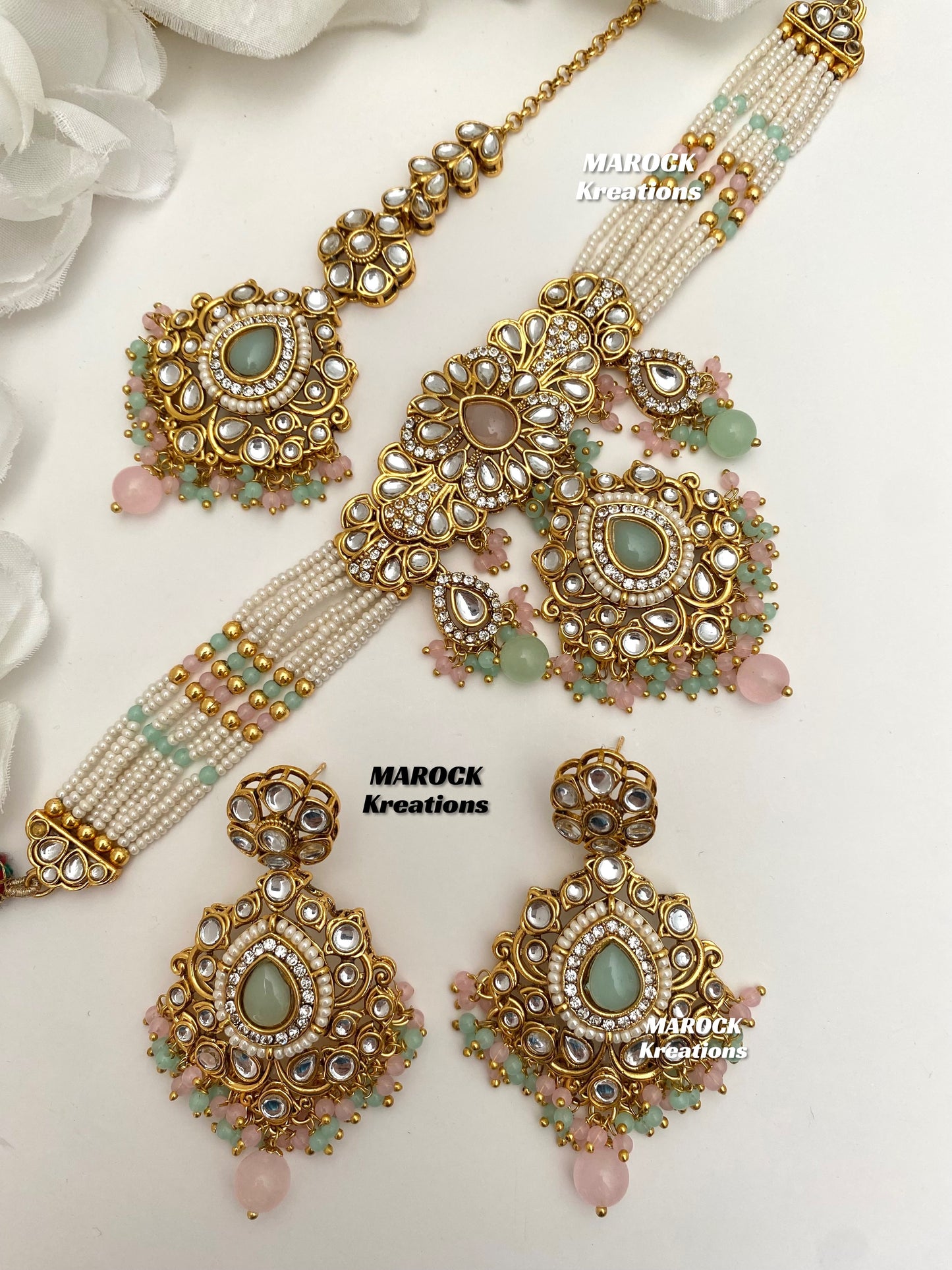 Mahima Premium Quality Kundan Choker set