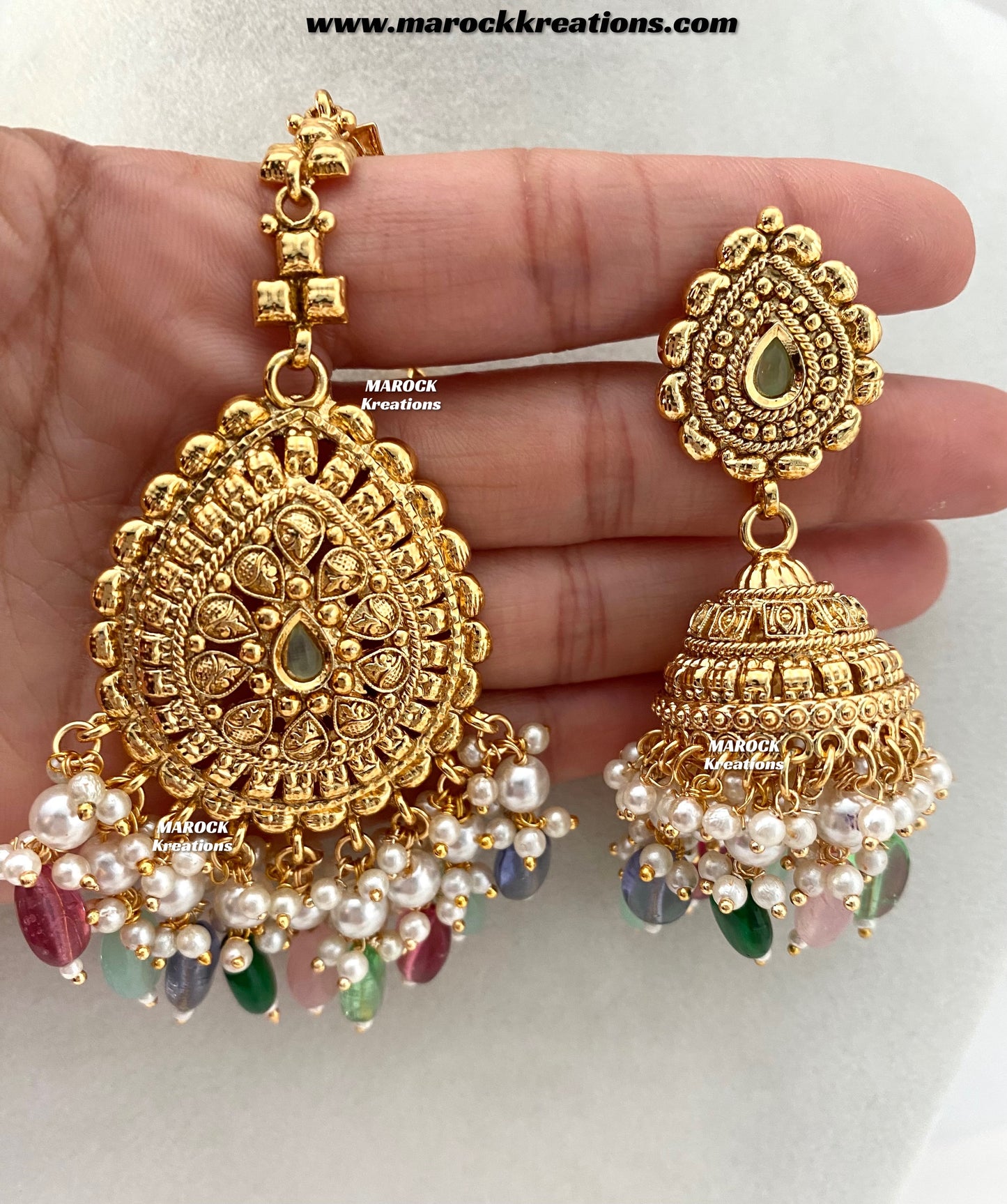 Asna Premium Quality Gold Plated statement choker set