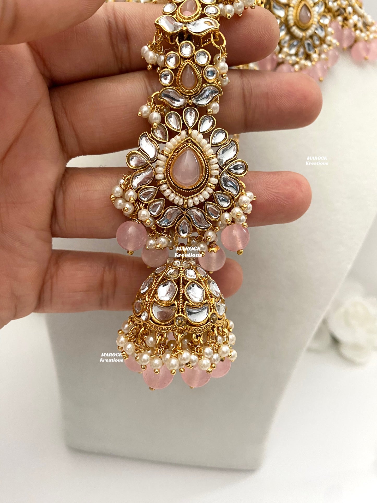 Bhavika Premium Quality Kundan choker/Necklace set