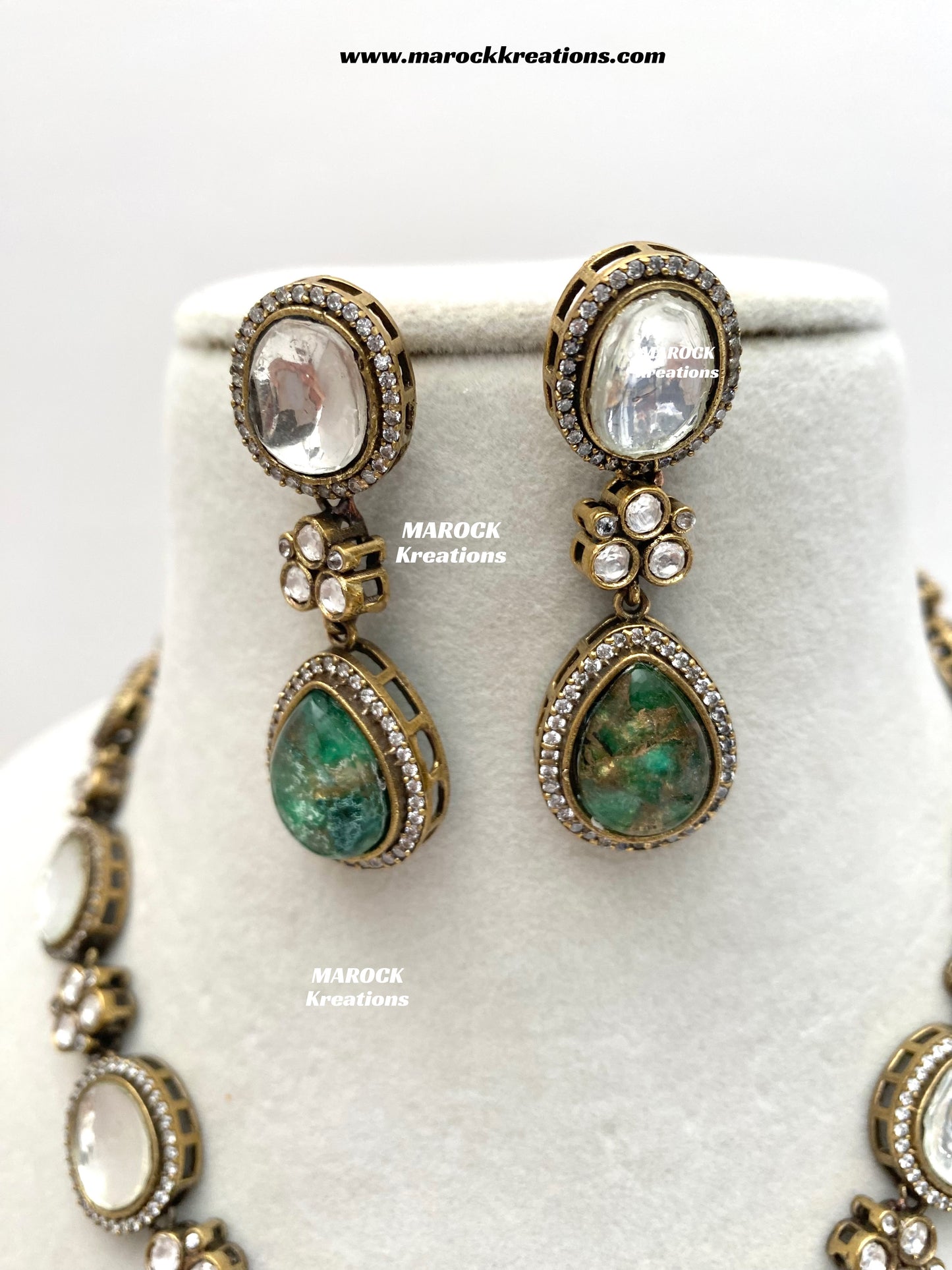 Sanjida Tyani inspired Victorian Kundan Statement Necklace set