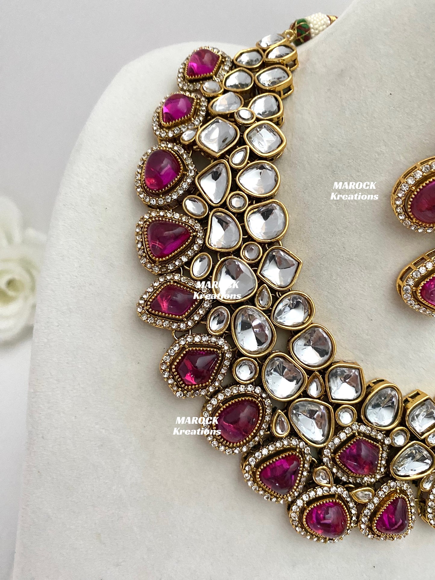 Patriza Sabyasachi inspired Premium Quality Kundan Statement Necklace set