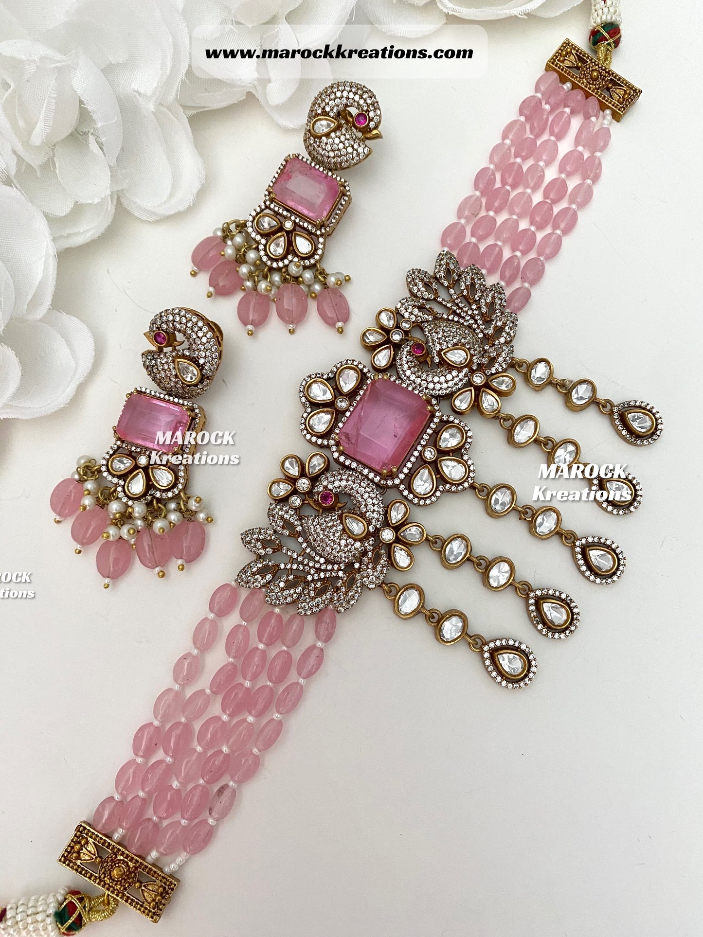 Premium Quality Tyani inspired Kundan gold plated statement choker set