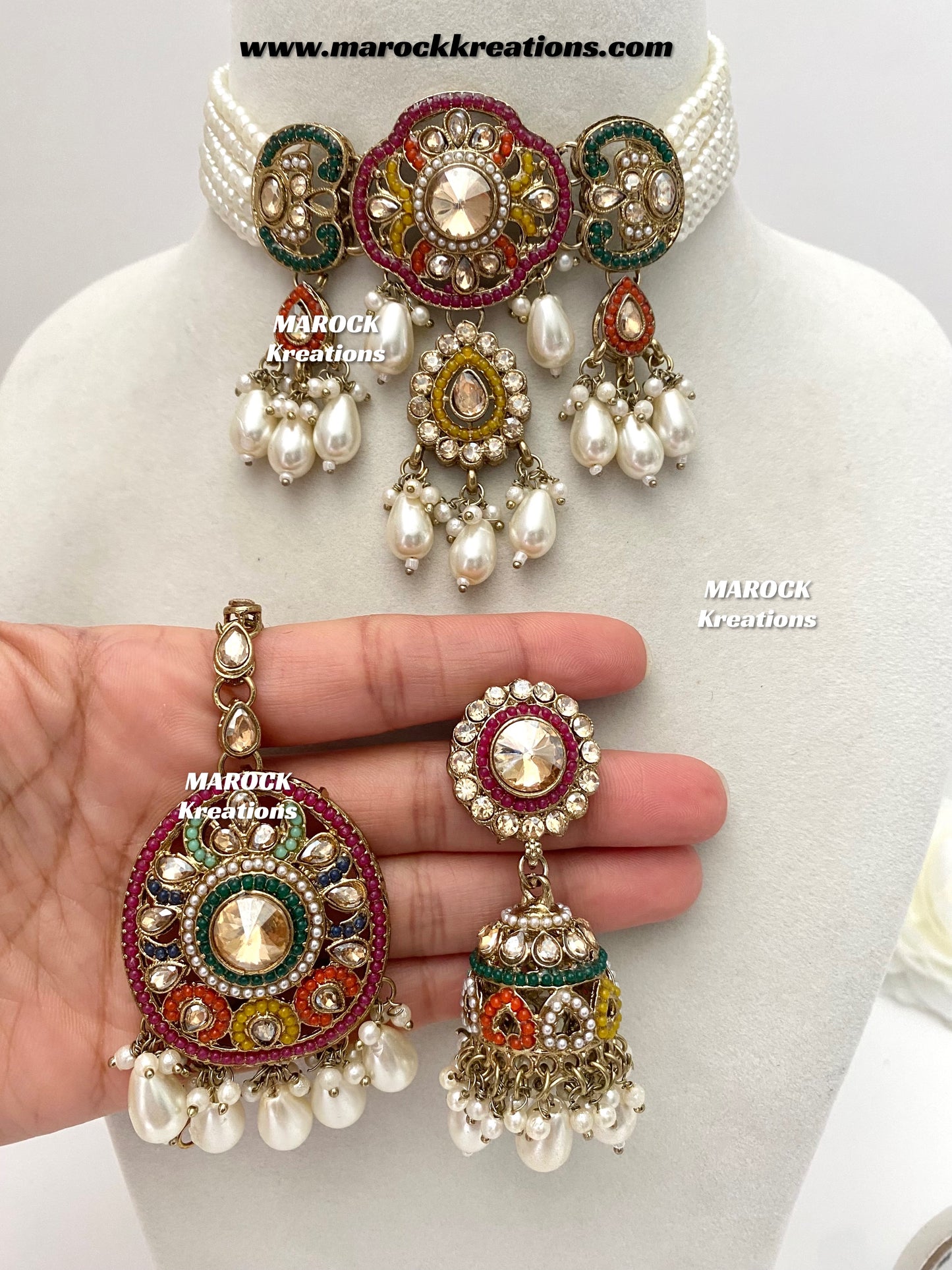 Meghna Polki choker set