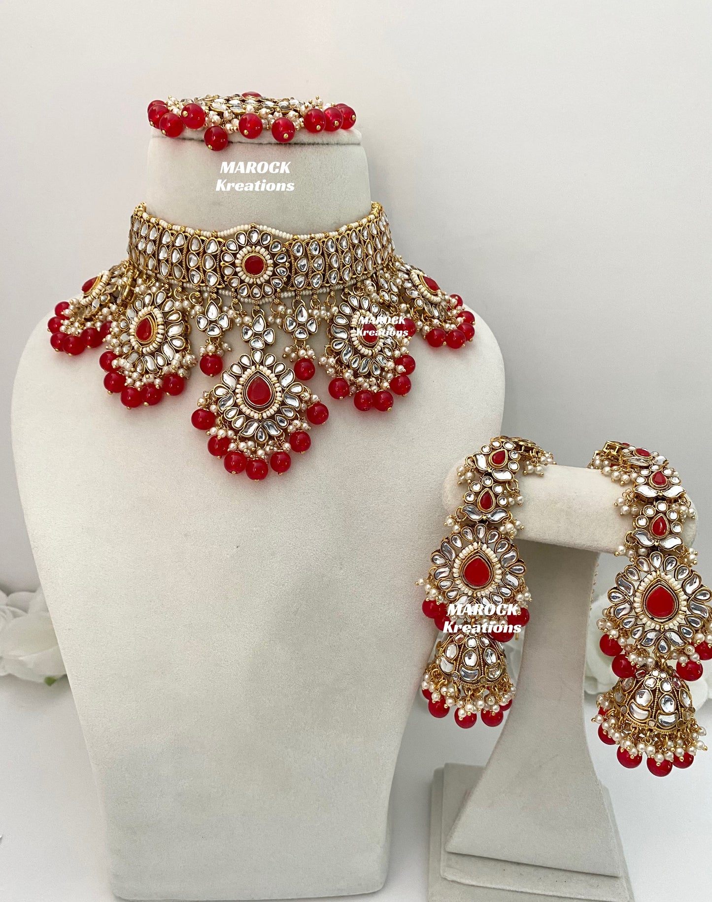 Bhavika Premium Quality Kundan choker/Necklace set
