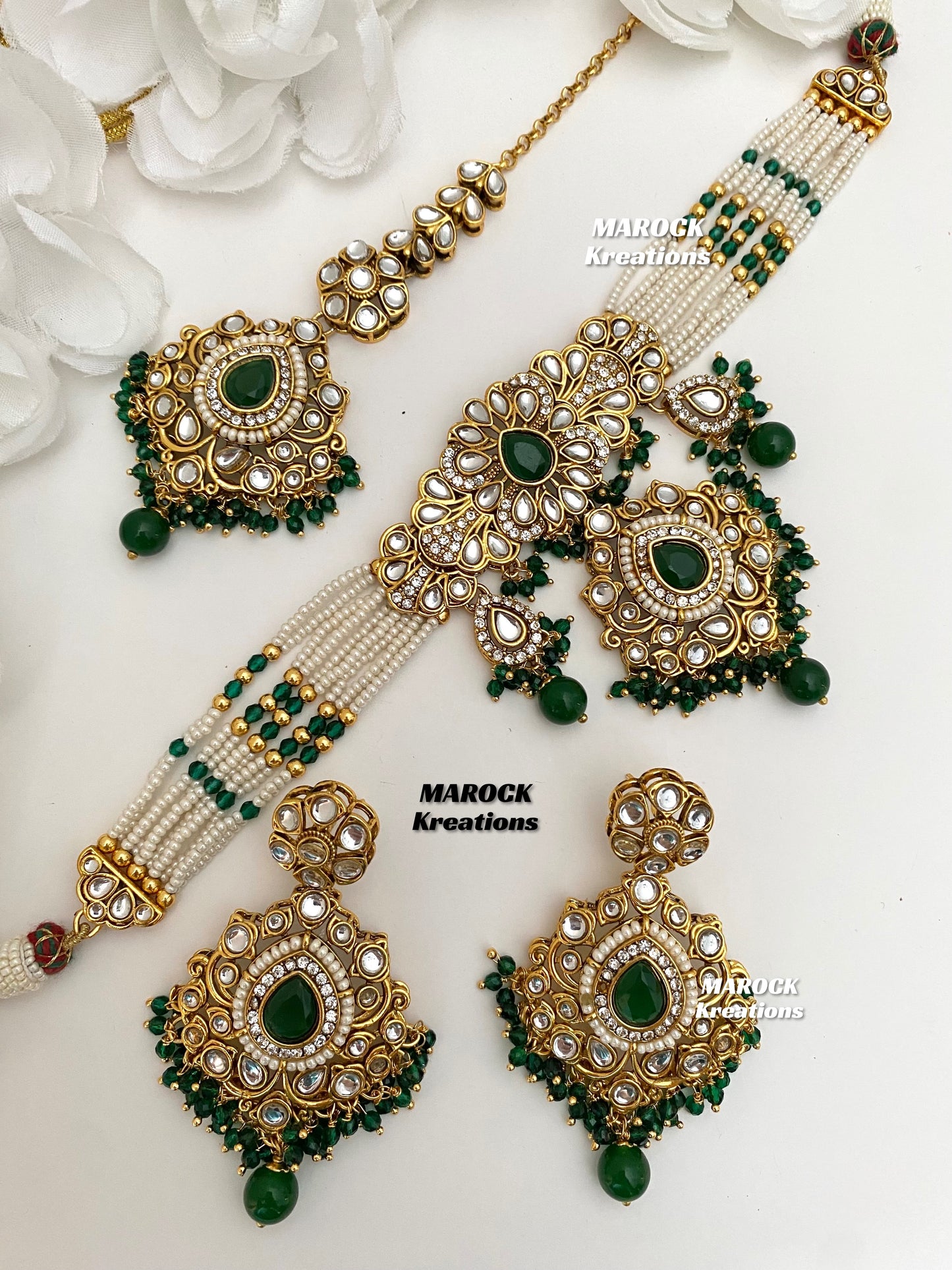 Mahima Premium Quality Kundan Choker set