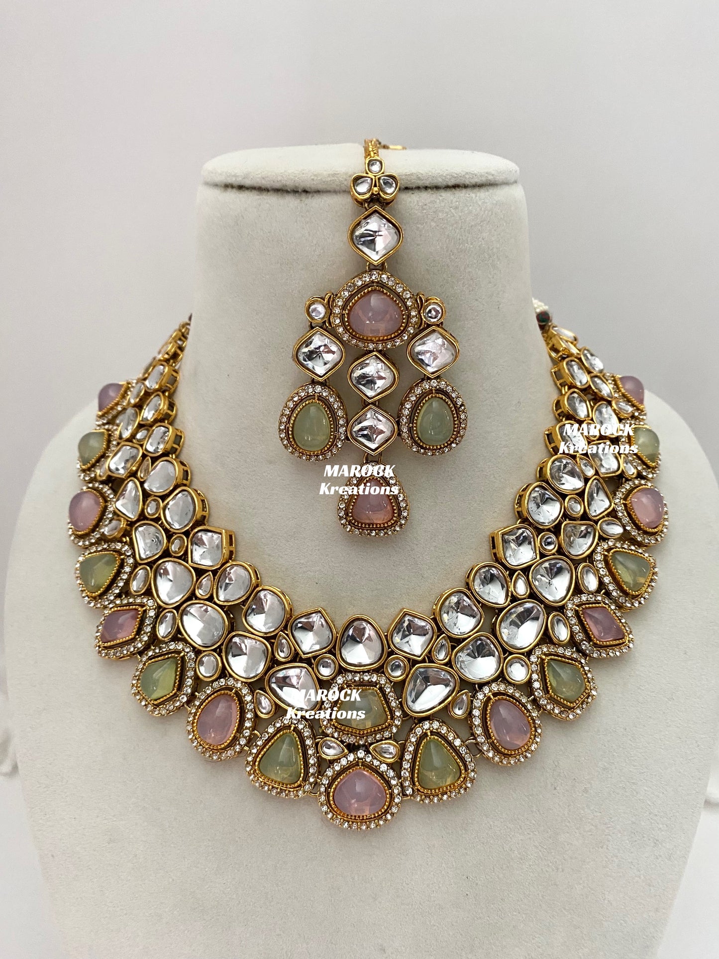 Patriza Sabyasachi inspired Premium Quality Kundan Statement Necklace set
