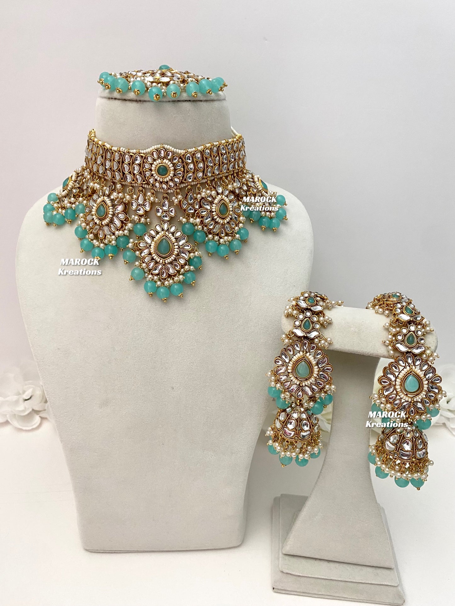Bhavika Premium Quality Kundan choker/Necklace set