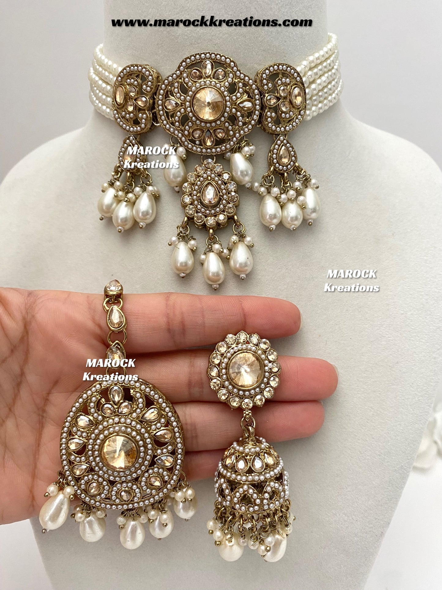 Meghna Polki choker set