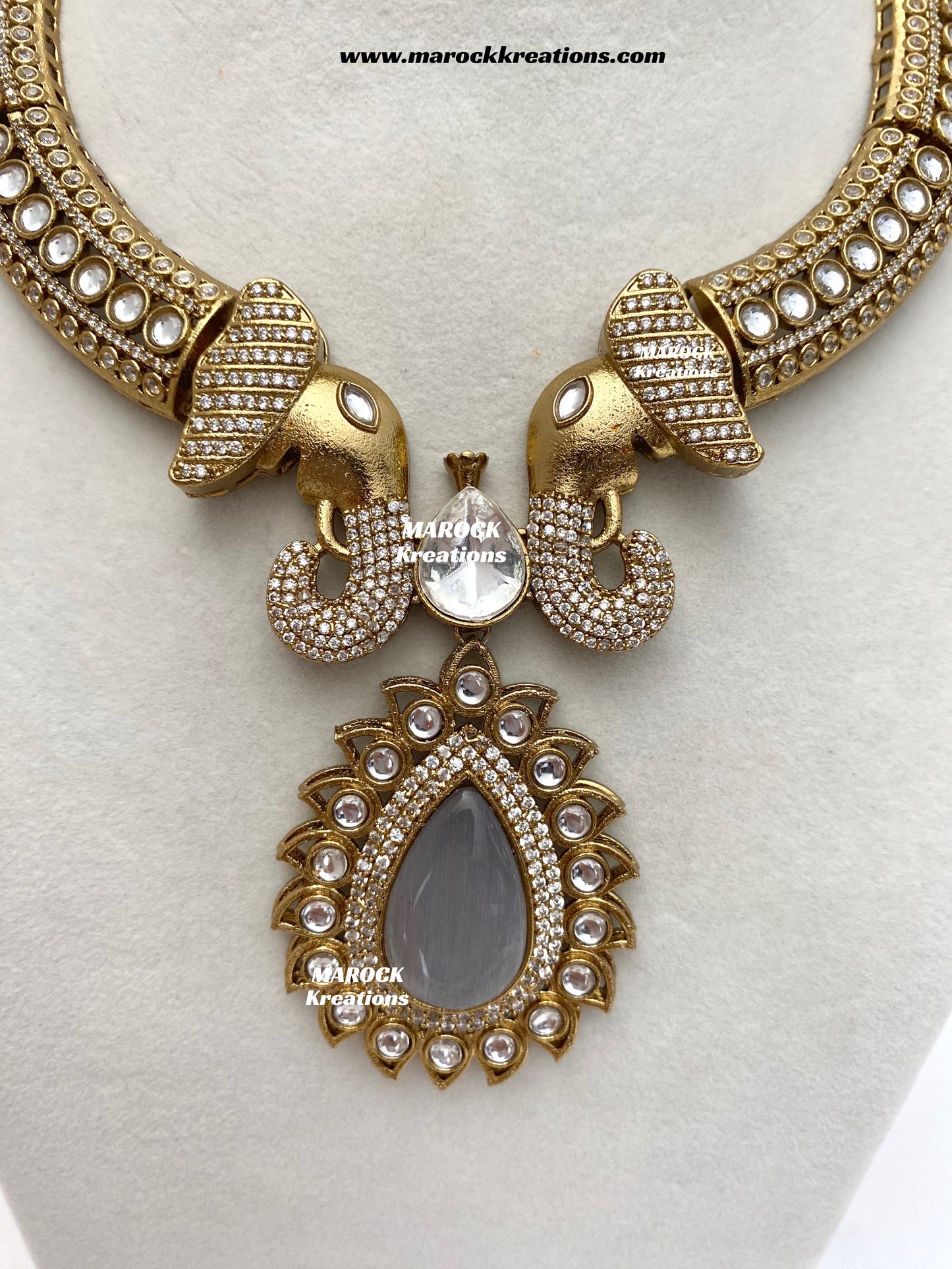 Eshita Sabyasachi inspired Premium Quality Moissanite Kundan Statement Necklace set