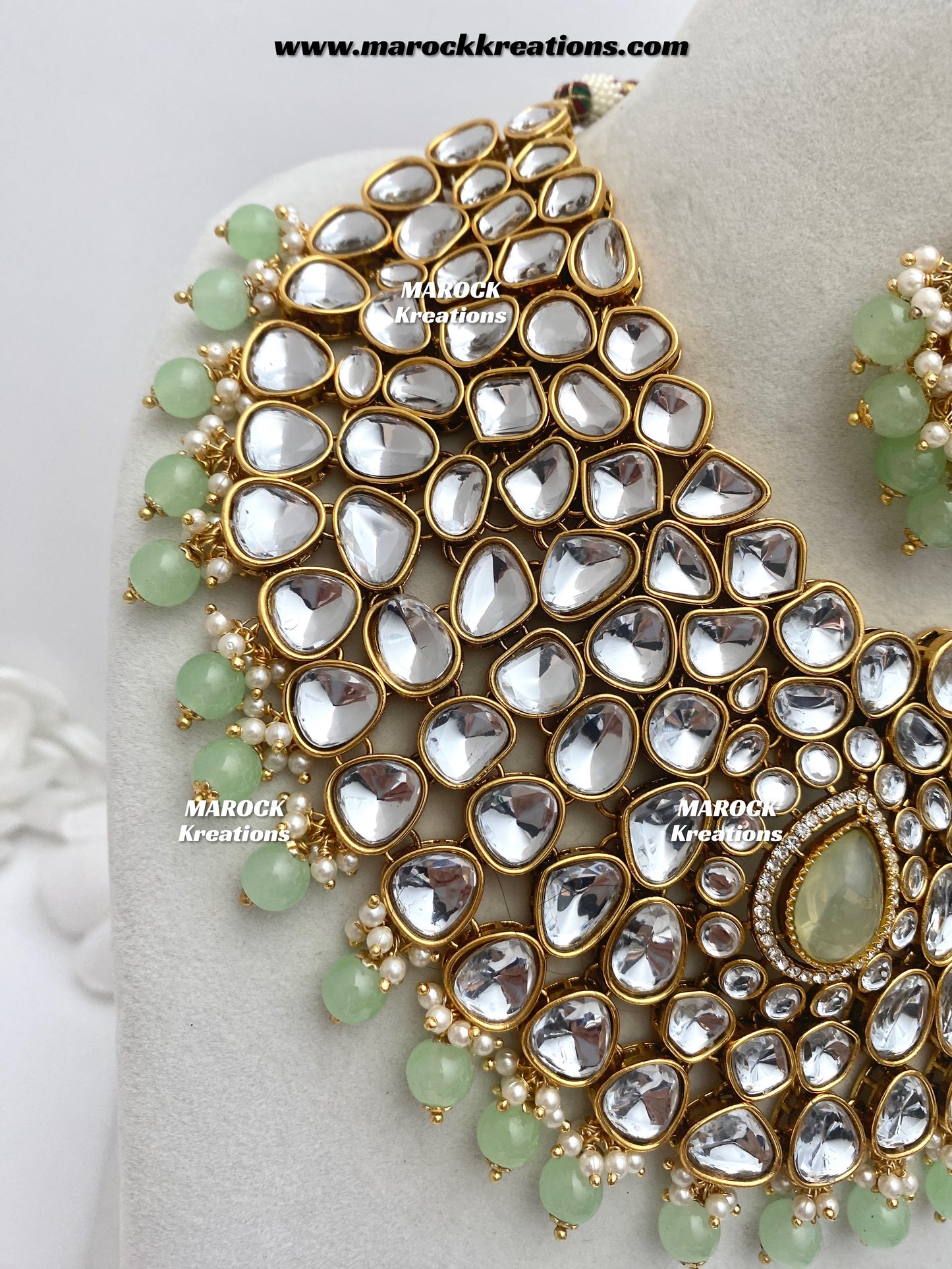 Ruhi Premium Quality Statement Kundan Necklace/Bridal set