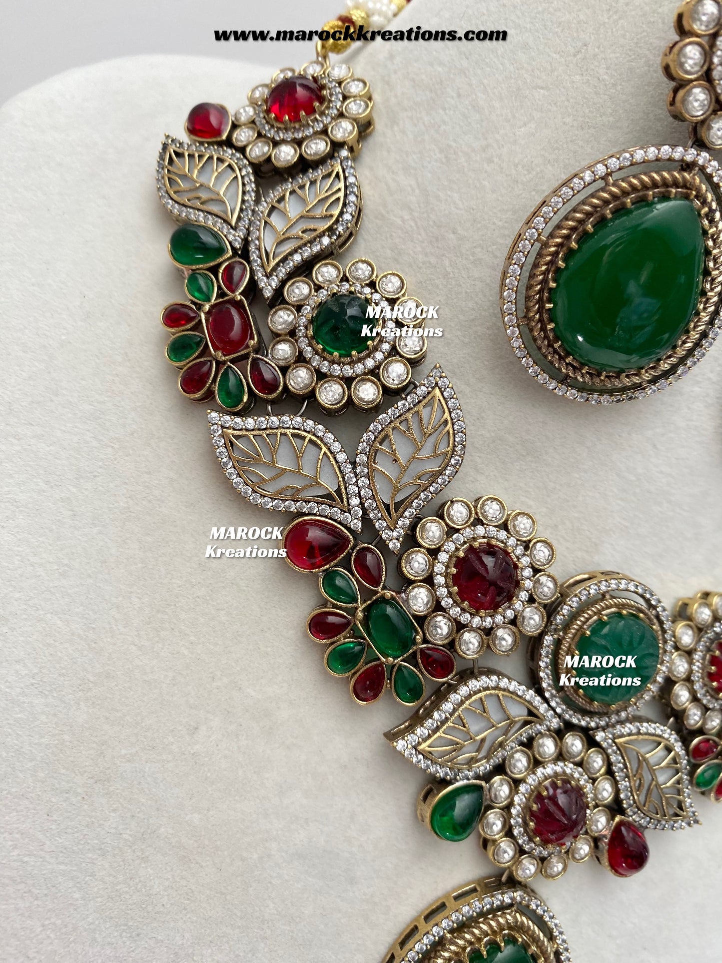 Angela Sabyasachi inspired Premium Quality Moissanite Kundan Necklace set