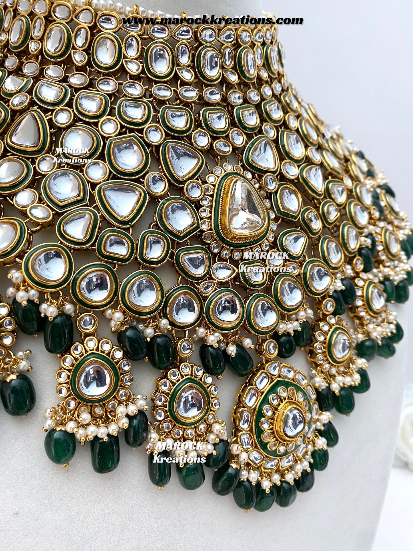 Nayema Premium Quality Kundan Statement Bridal set
