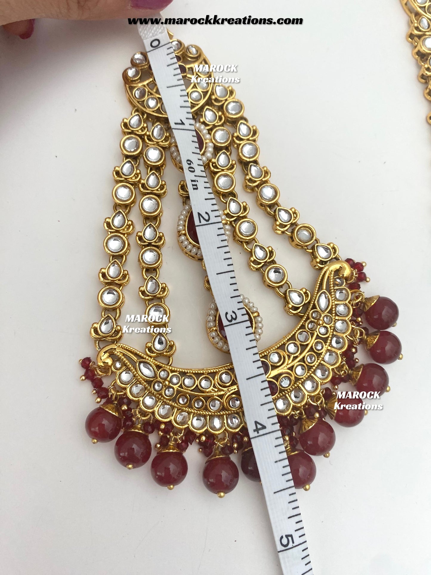 Sammy Premium Quality Kundan Jhoomer/Passa