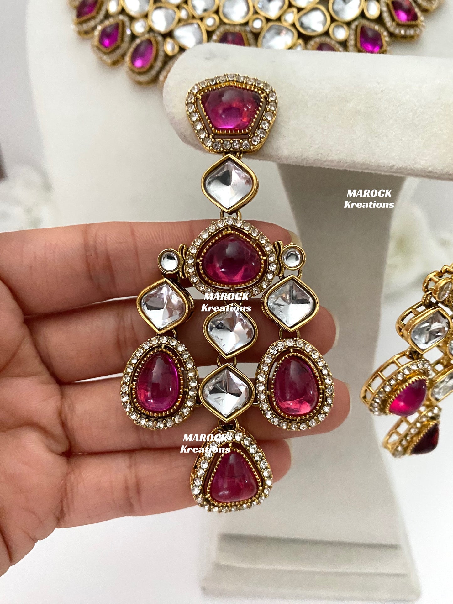 Patriza Sabyasachi inspired Premium Quality Kundan Statement Necklace set