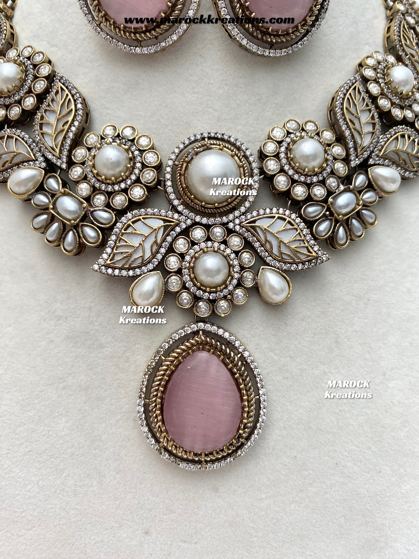 Angela Sabyasachi inspired Premium Quality Moissanite Kundan Necklace set