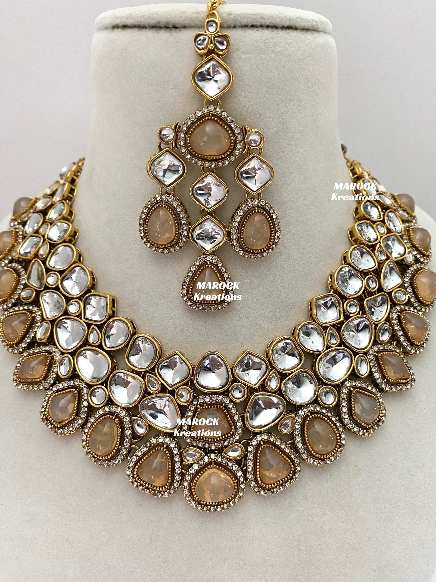 Patriza Sabyasachi inspired Premium Quality Kundan Statement Necklace set