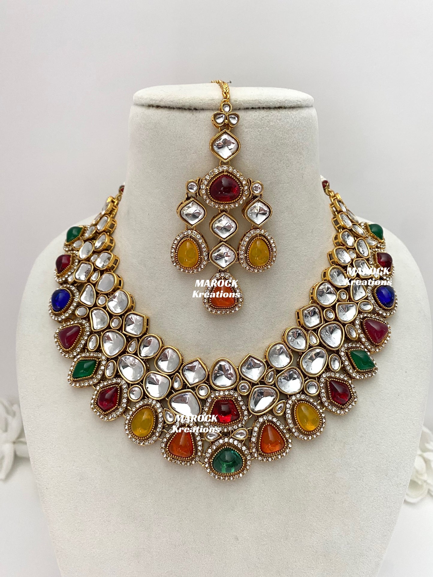 Patriza Sabyasachi inspired Premium Quality Kundan Statement Necklace set