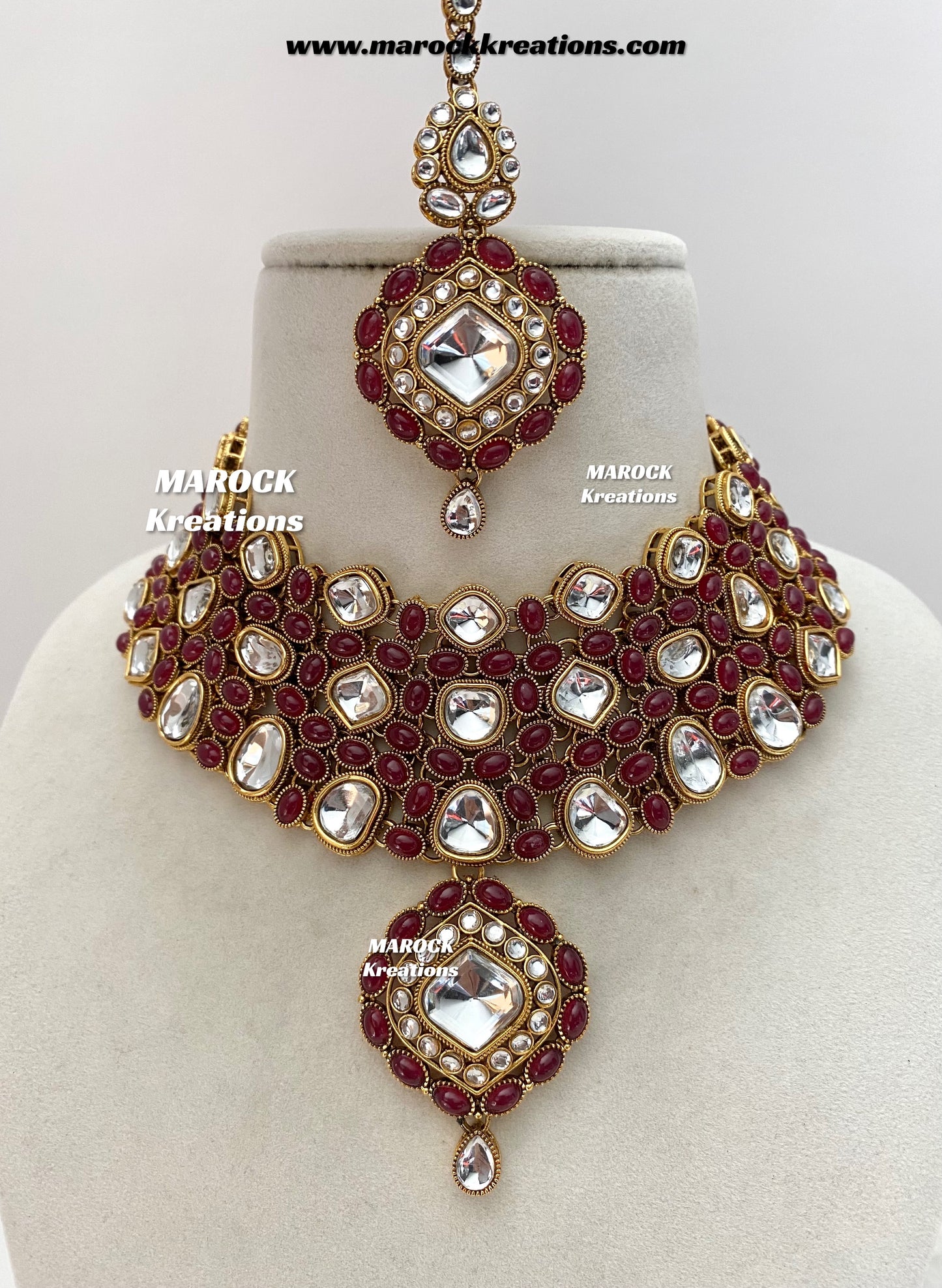 Roksana Sabyasachi inspired Premium Quality Kundan Statement Necklace set