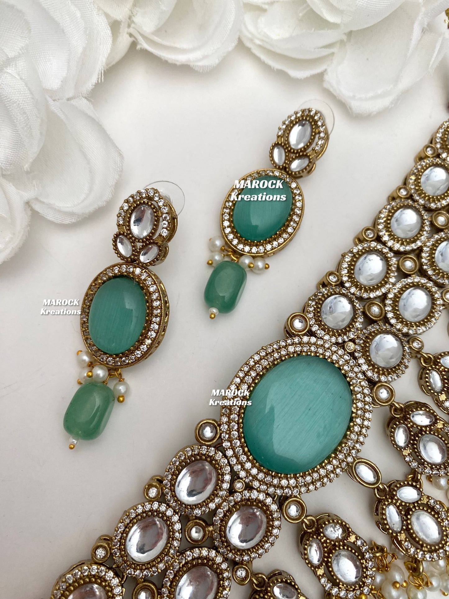 Danica Sabyasachi inspired Premium Quality Moissanite Kundan Statement Choker set