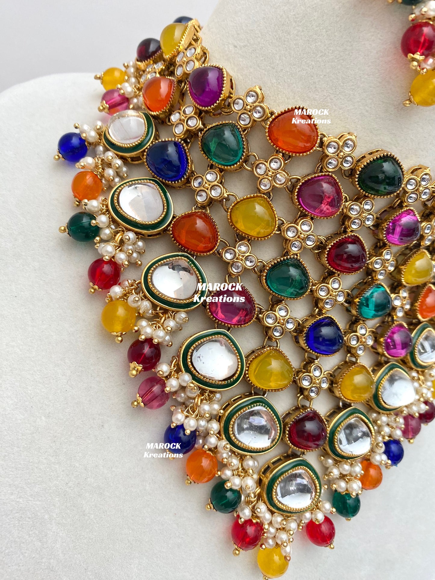 Connie Premium Quality Statement Kundan Necklace/Bridal set