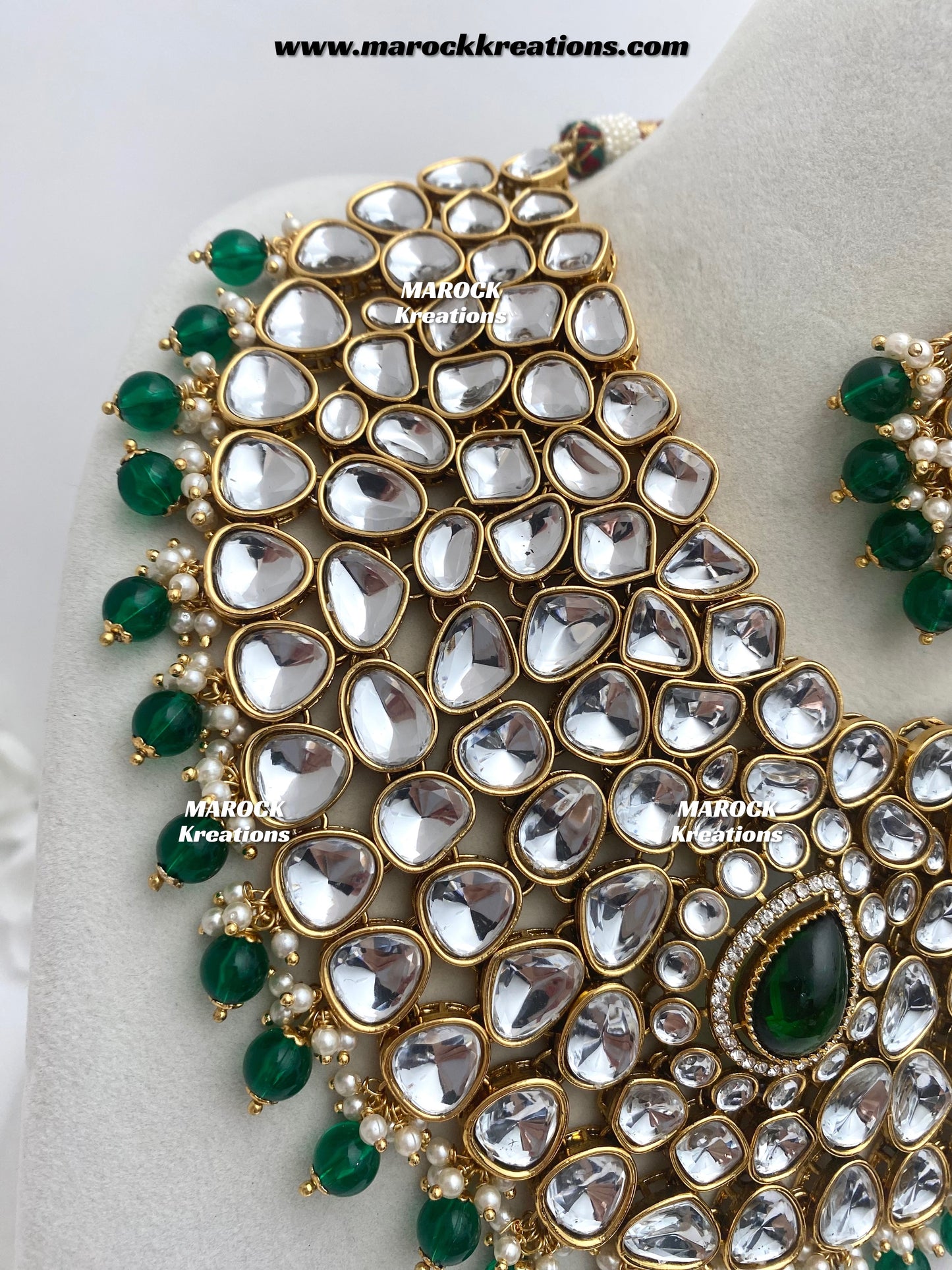 Ruhi Premium Quality Statement Kundan Necklace/Bridal set