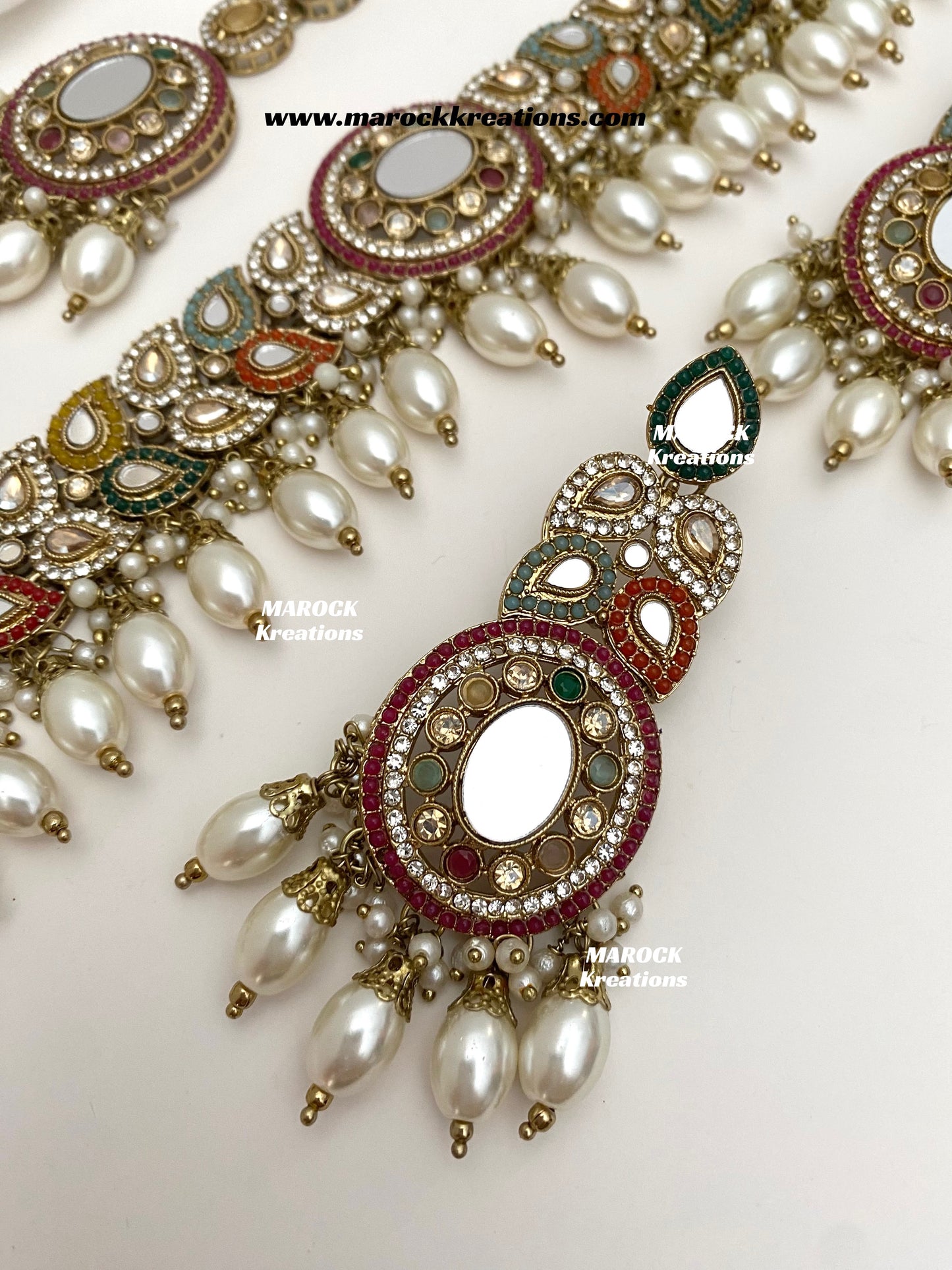 Resmin Premium Quality Mirror Choker set