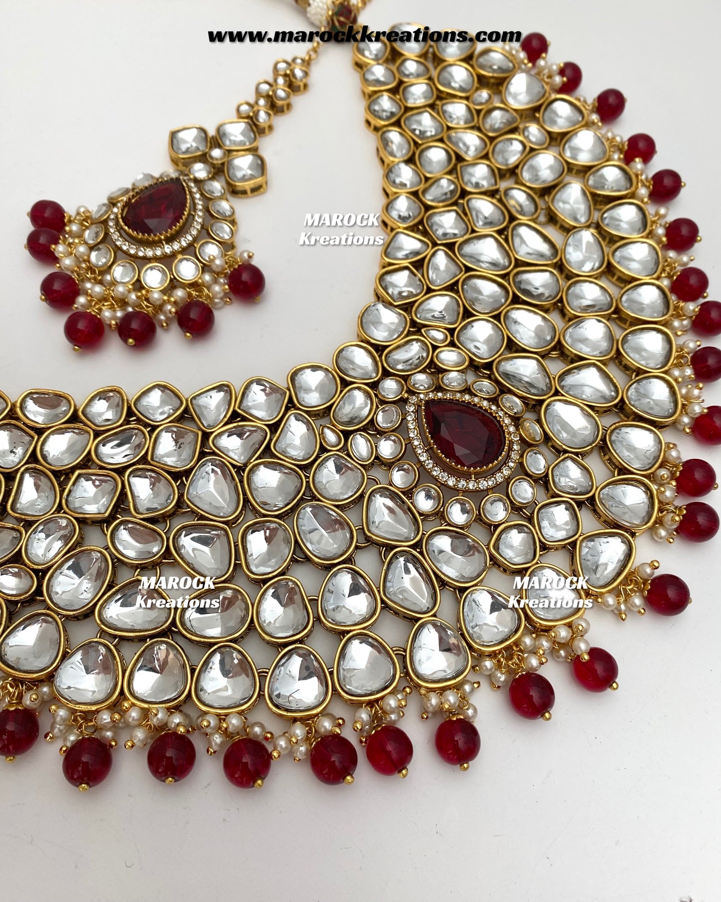 Ruhi Premium Quality Statement Kundan Necklace/Bridal set