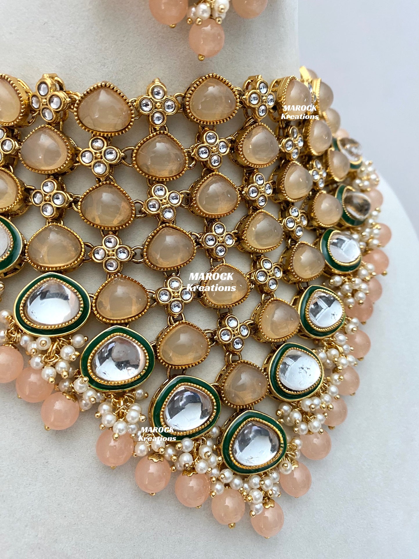 Connie Premium Quality Statement Kundan Necklace/Bridal set