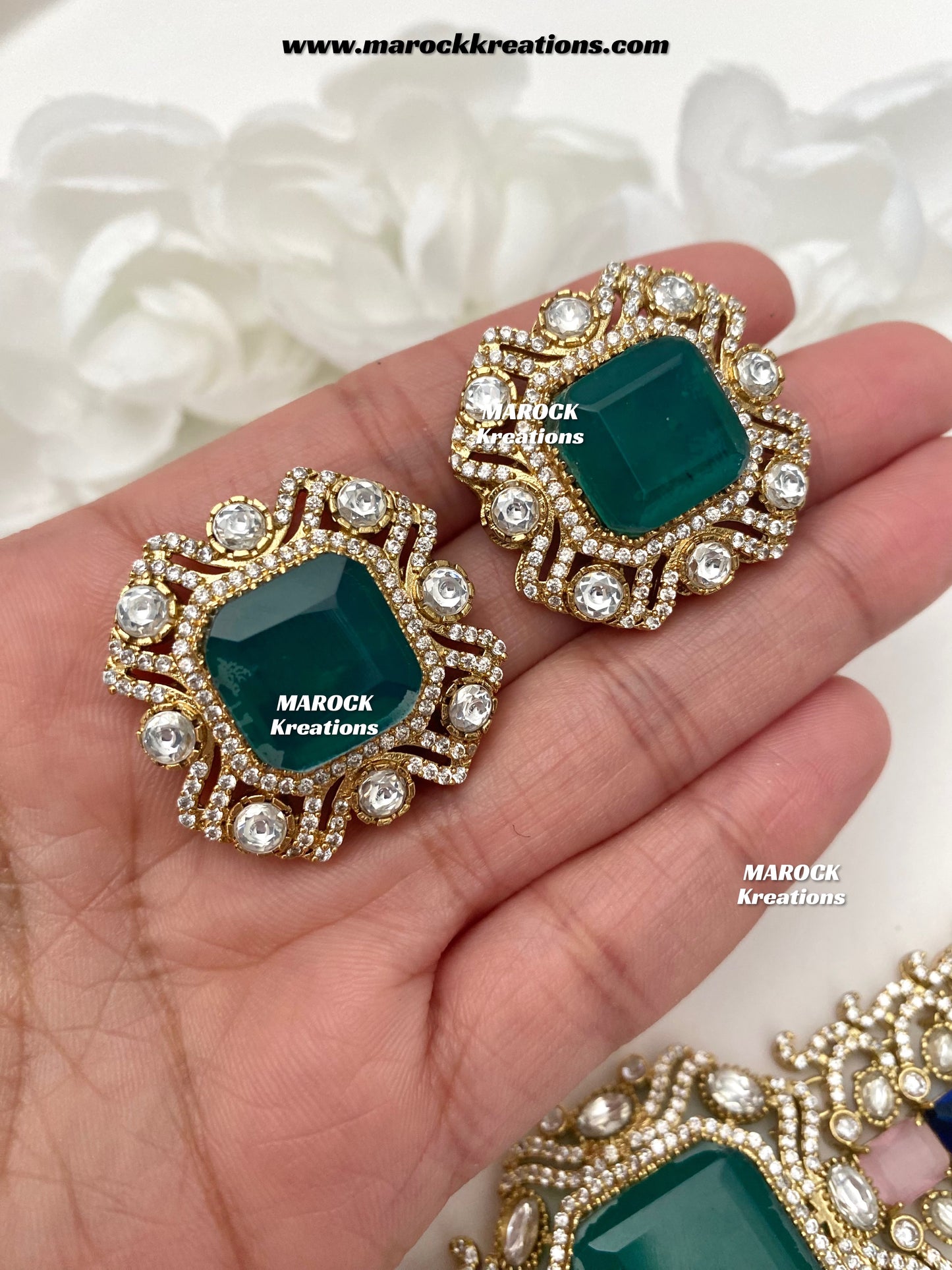Paloma Sabyasachi inspired Premium Quality Moissanite Kundan and American Diamond choker set
