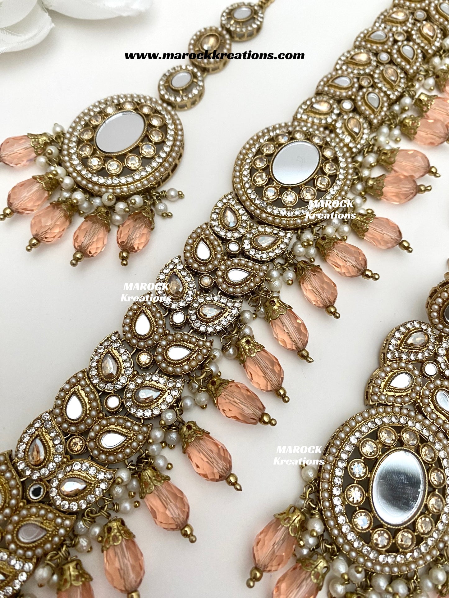 Resmin Premium Quality Mirror Choker set
