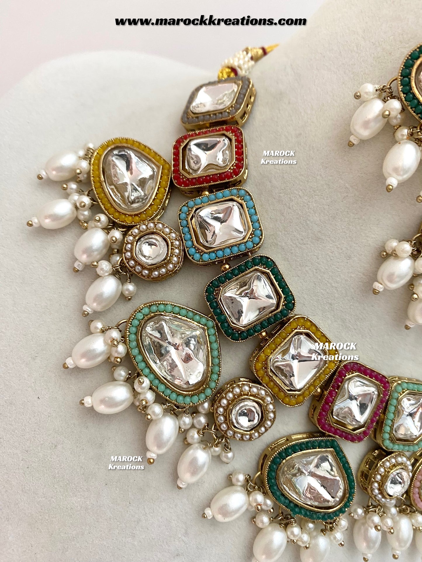 Lima Premium Quality uncut Kundan Choker/Necklace set